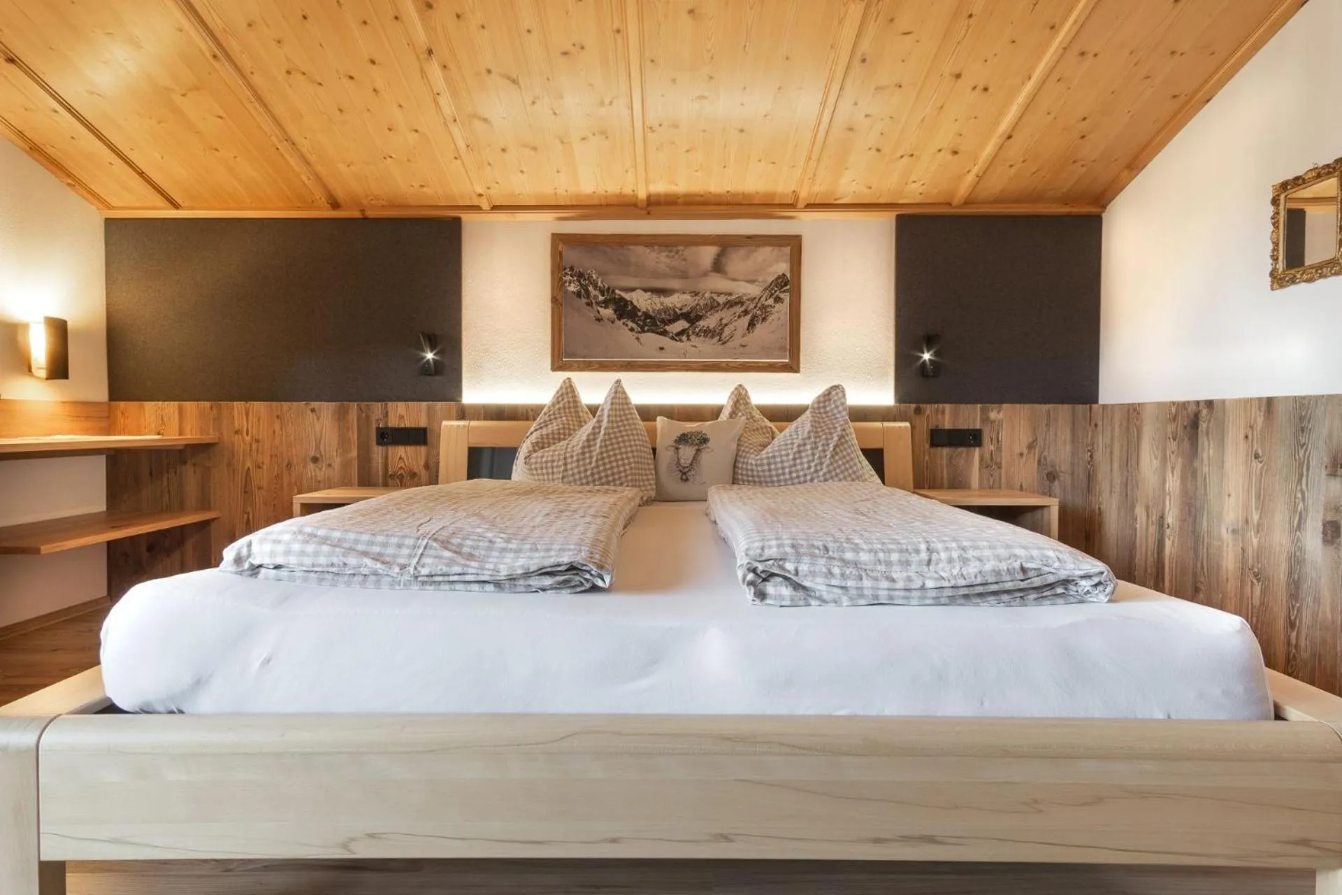 Bed in Stubaier Bauern Appartement