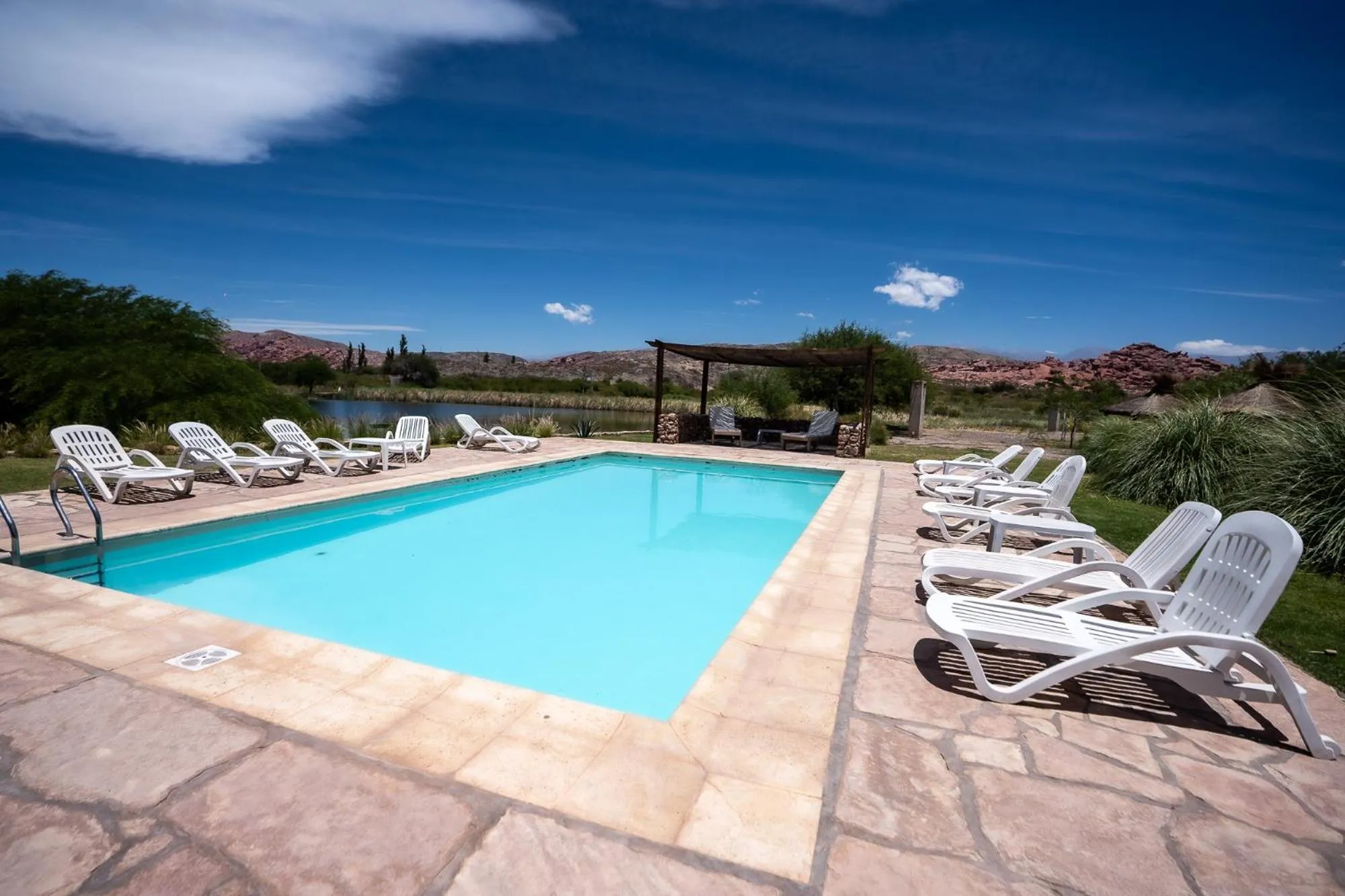 Swimming pool in Hotel Castillos de Cafayate