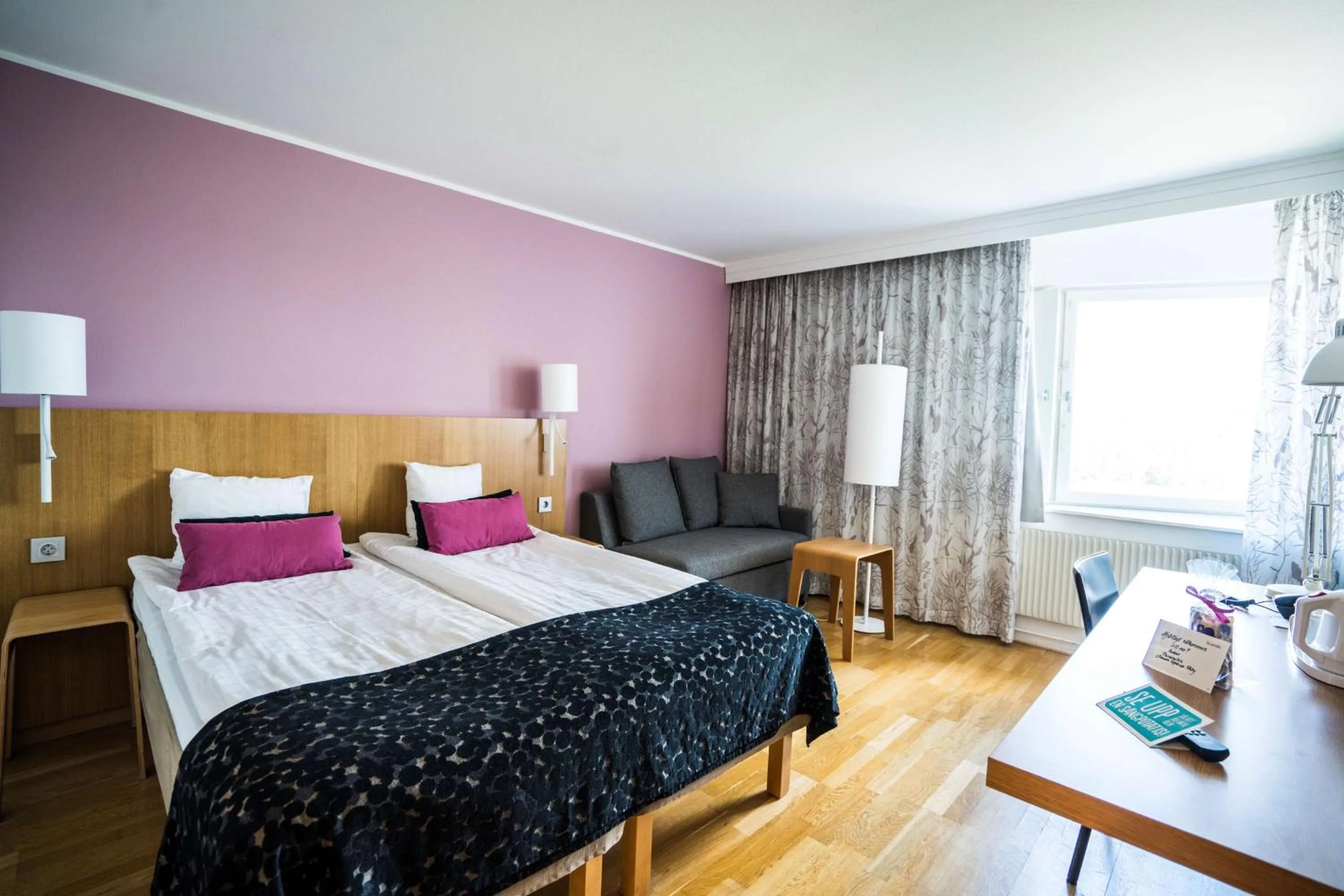 Bedroom, Bed in Scandic Upplands Väsby