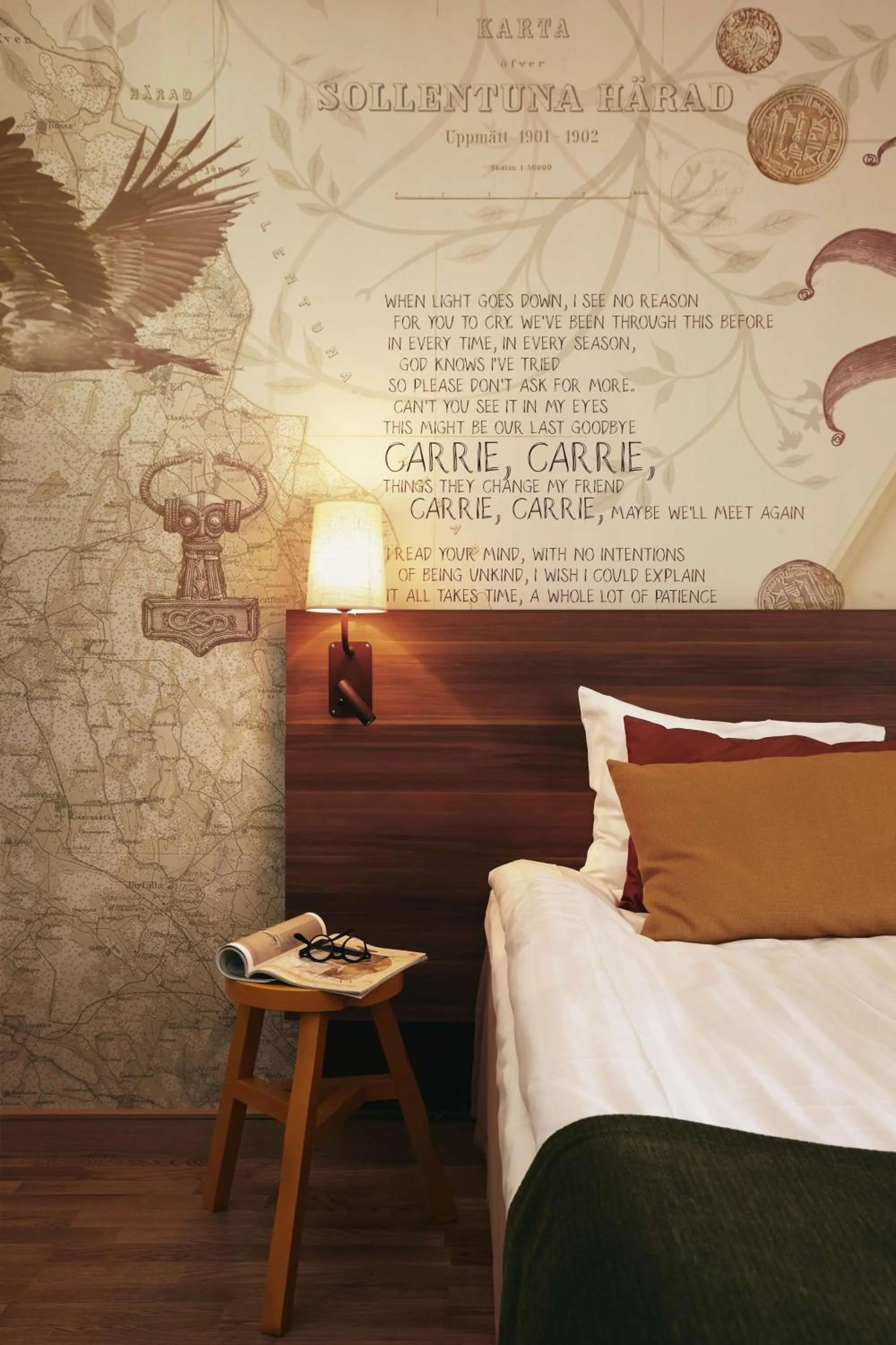 Bedroom, Bed in Scandic Upplands Väsby