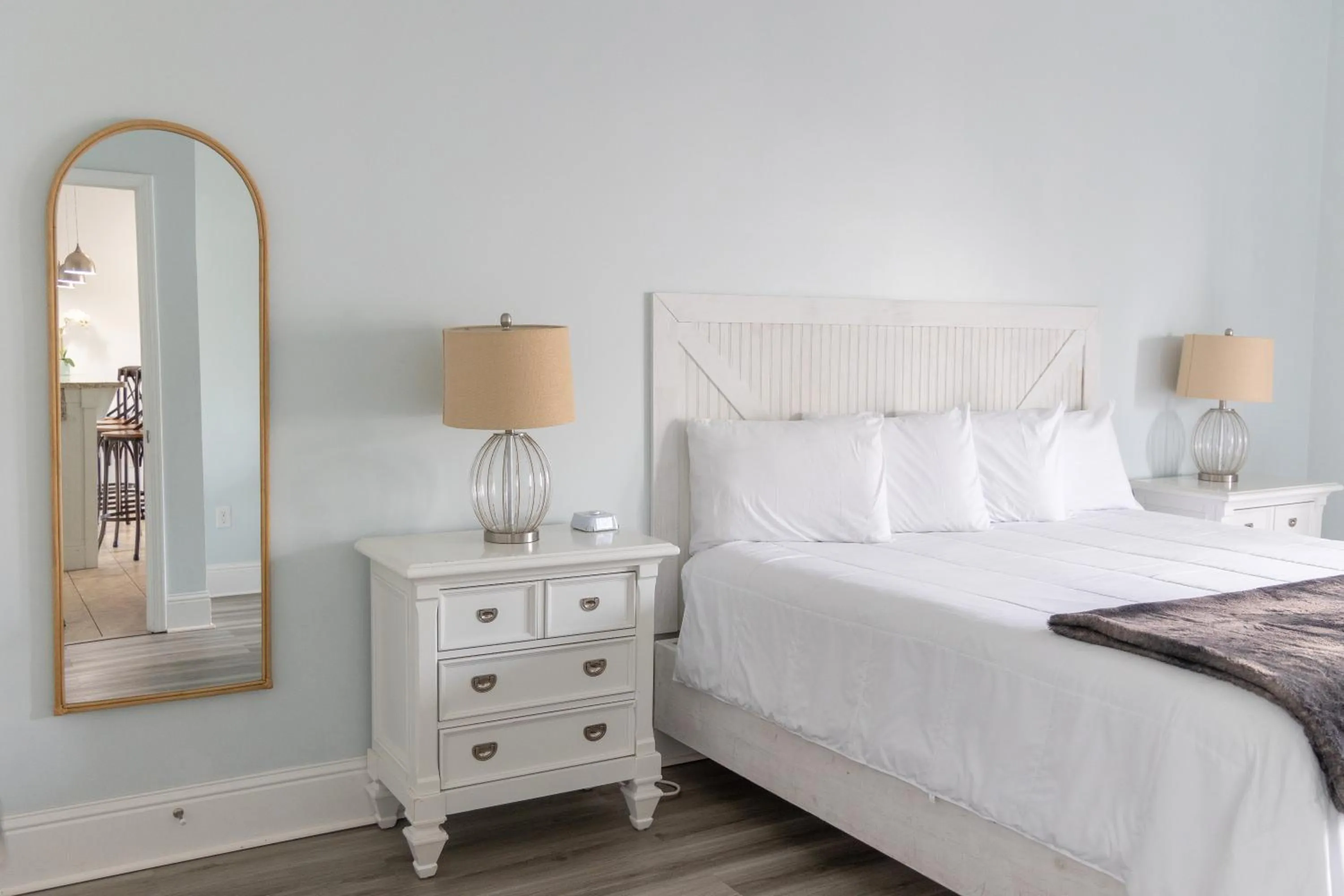 Bed in Hotel Whiskey in Pass Christian