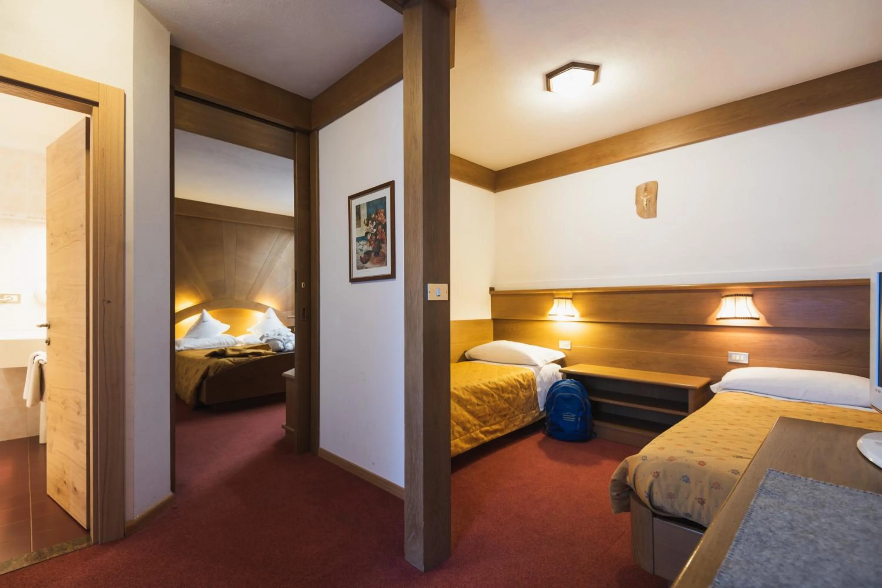 Bed in Hotel Catinaccio