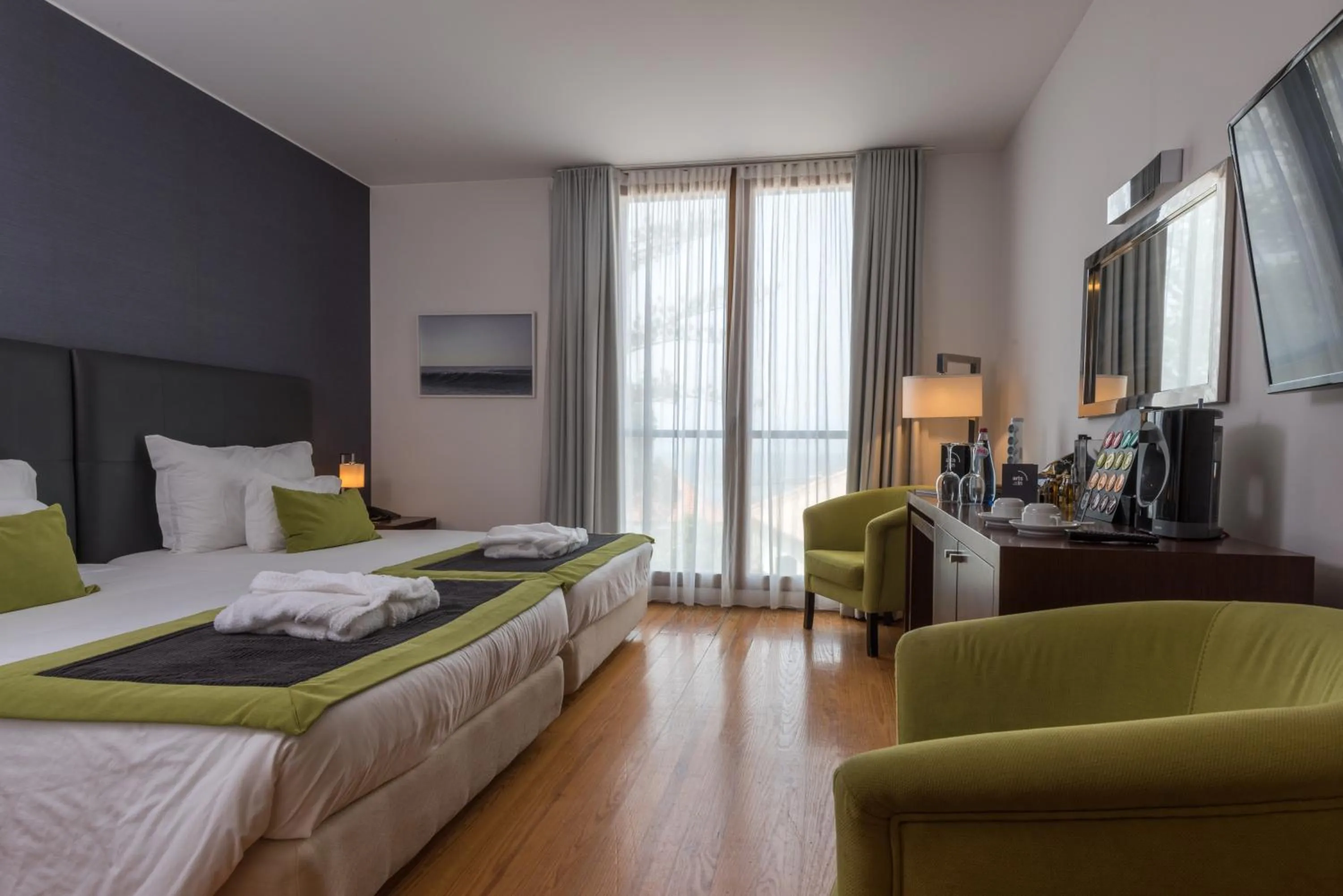 Bed in ARTS IN Hotel Conde Carvalhal