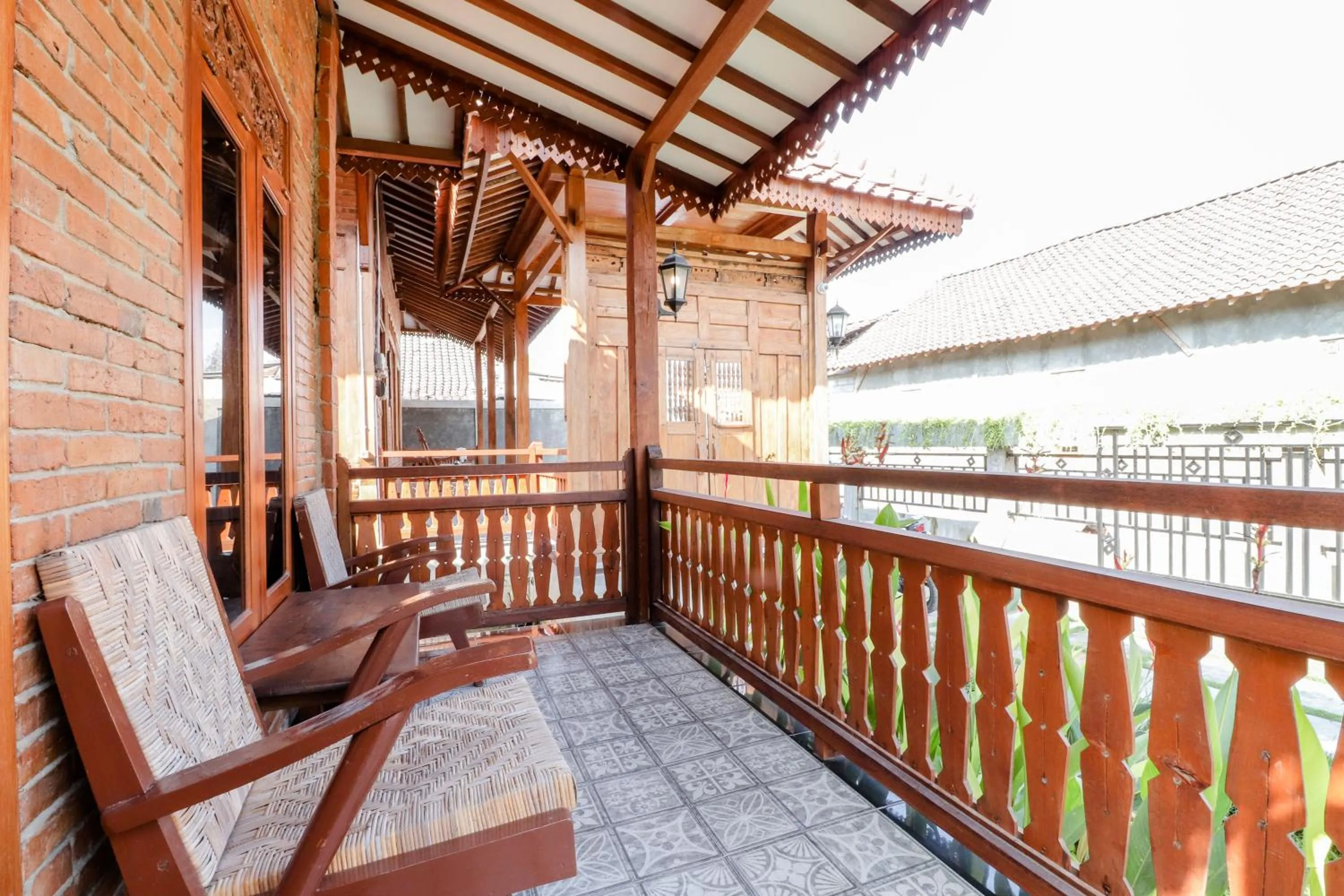 Balcony/Terrace in Omah Teras Bata Guesthouse