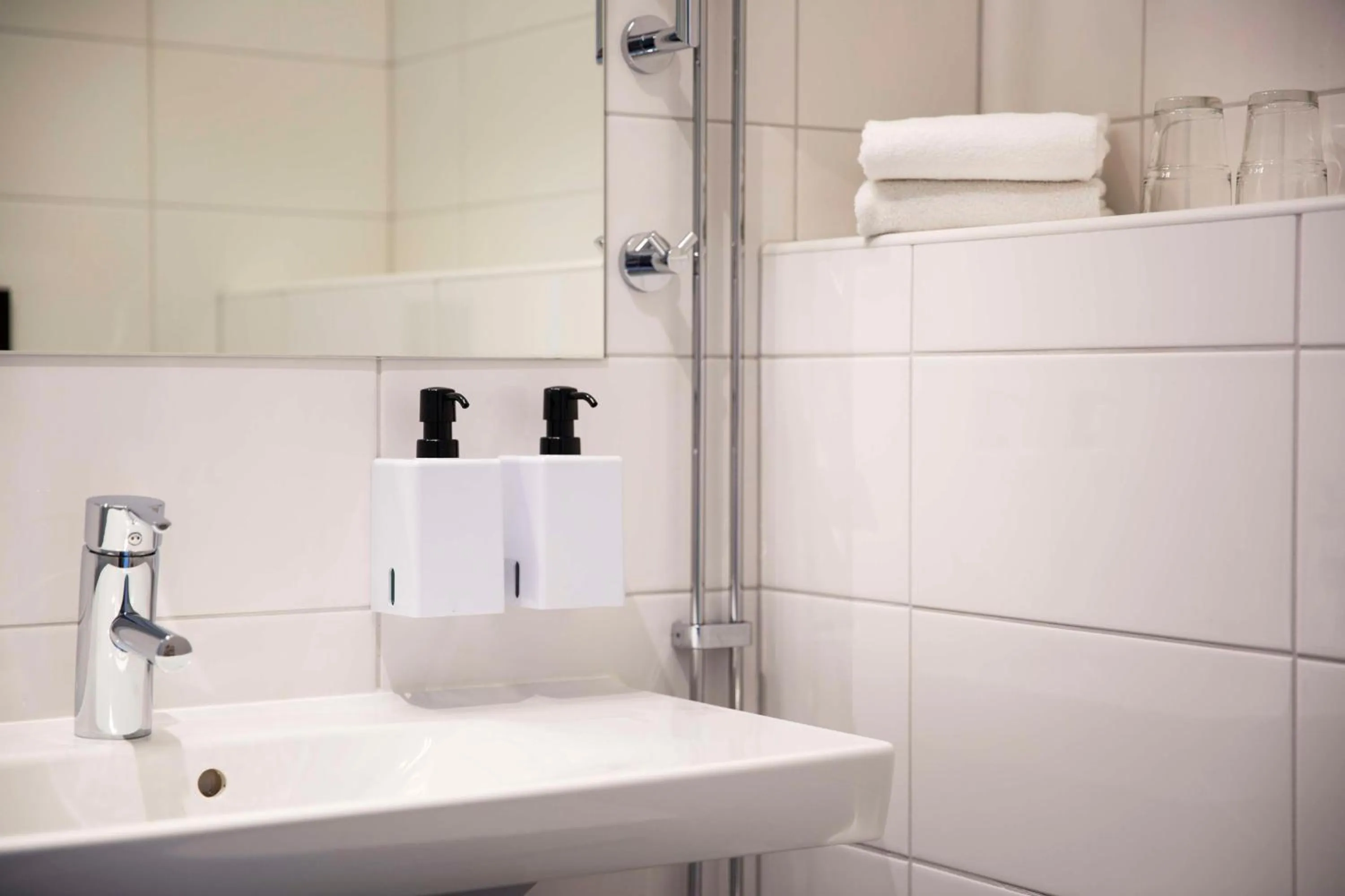 Bathroom in Scandic Täby