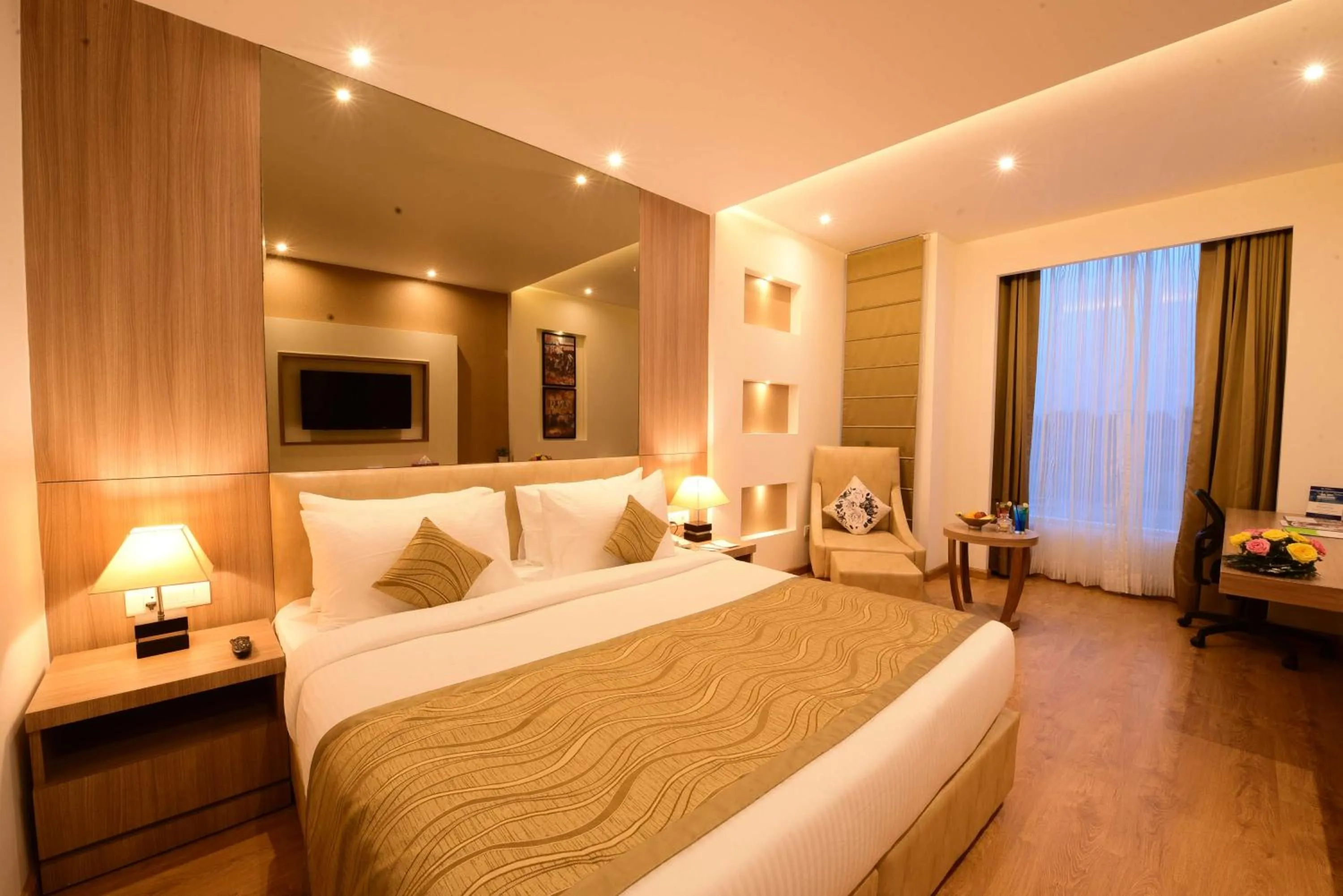 Bedroom, Bed in SureStay Plus by Best Western Amritsar