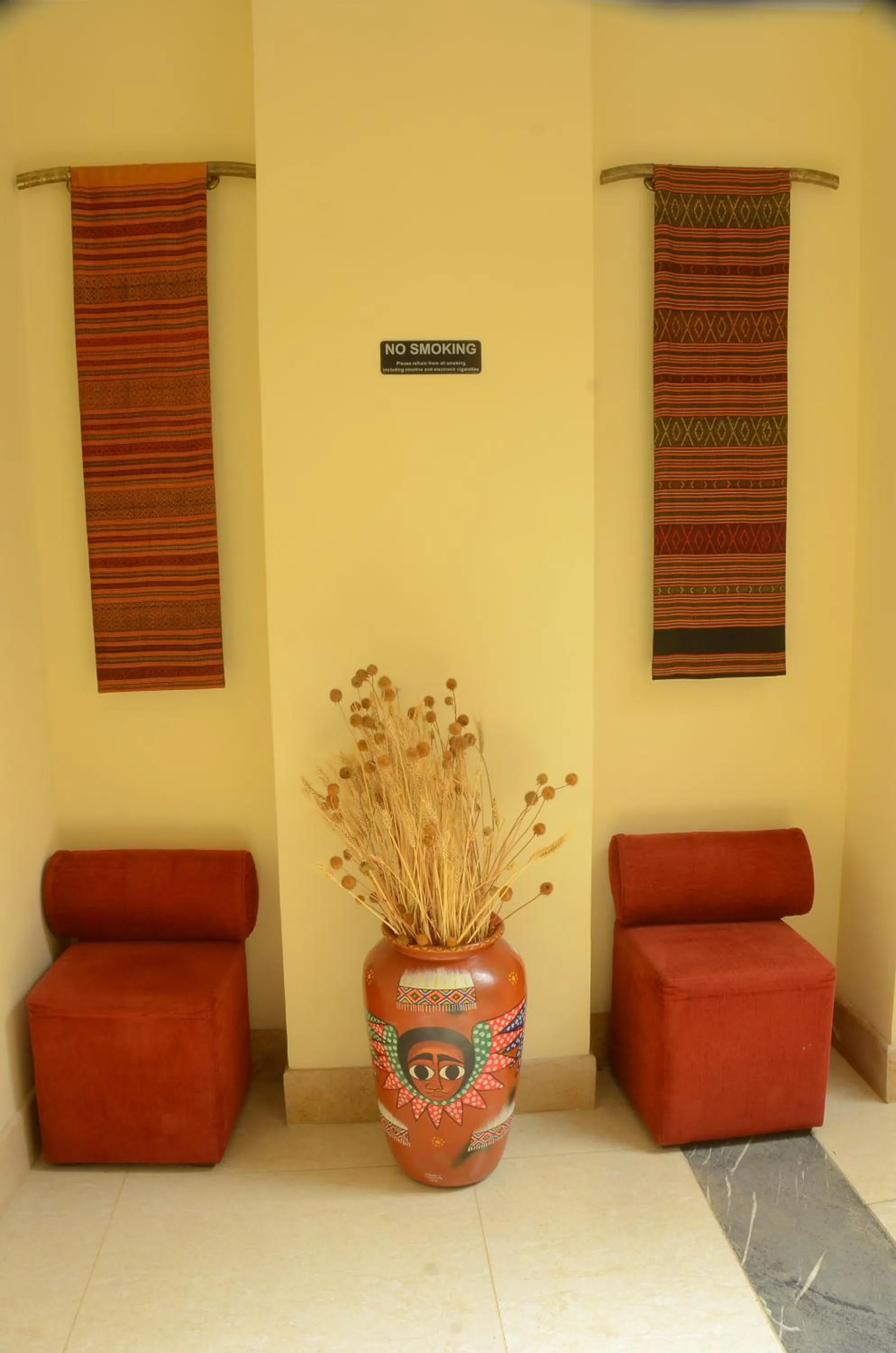 Seating area in The HUB Hotel