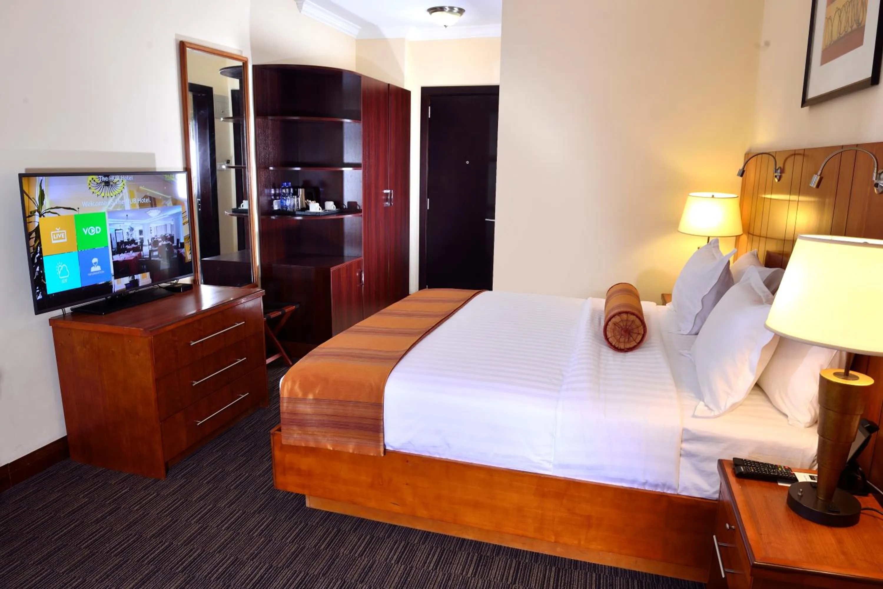 Bed in The HUB Hotel