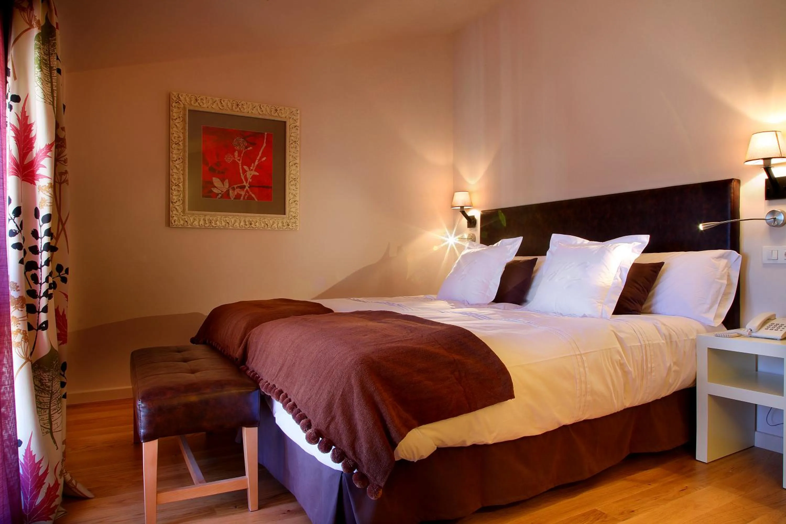 Bed in Hostería de Guara