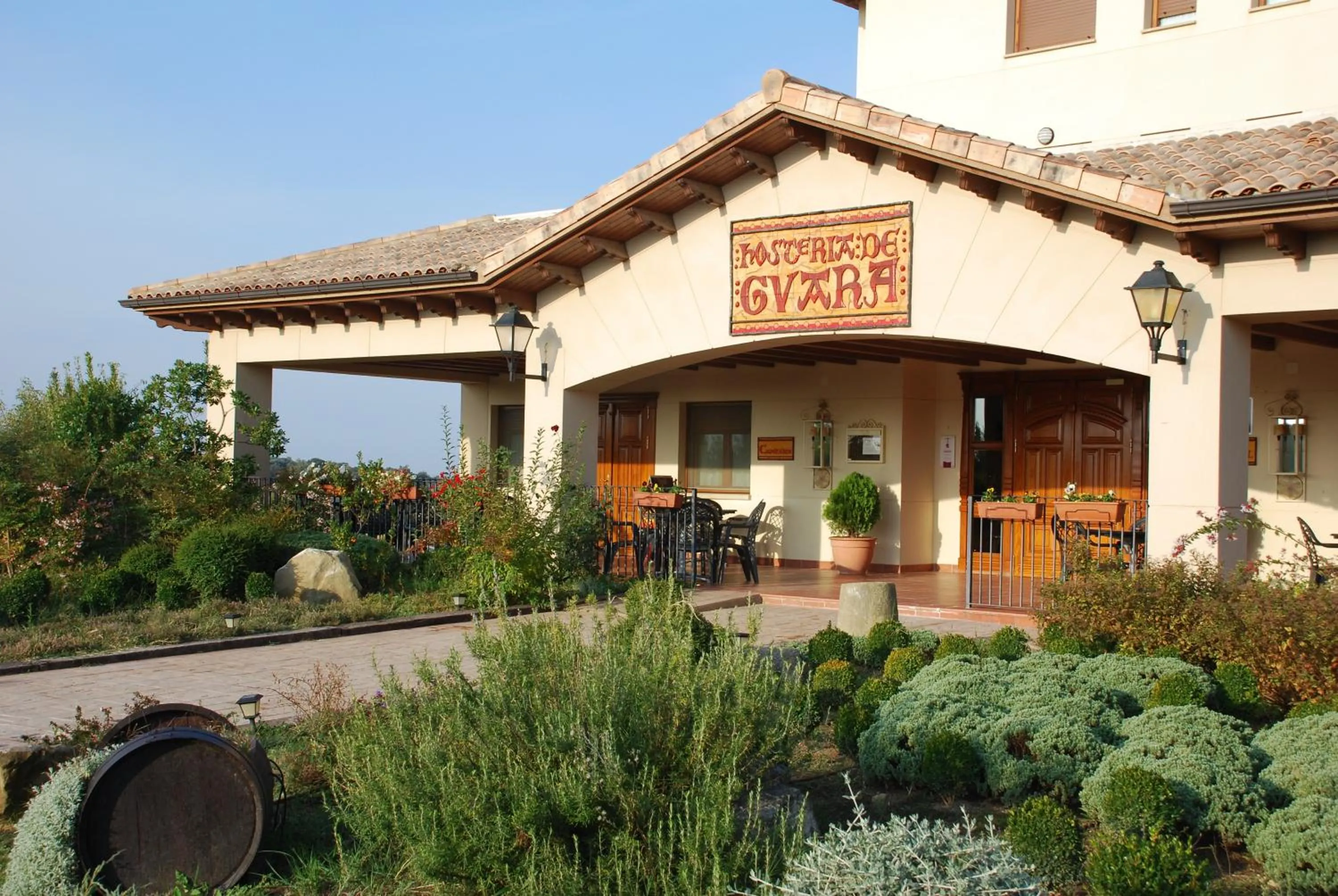 Facade/entrance in Hostería de Guara
