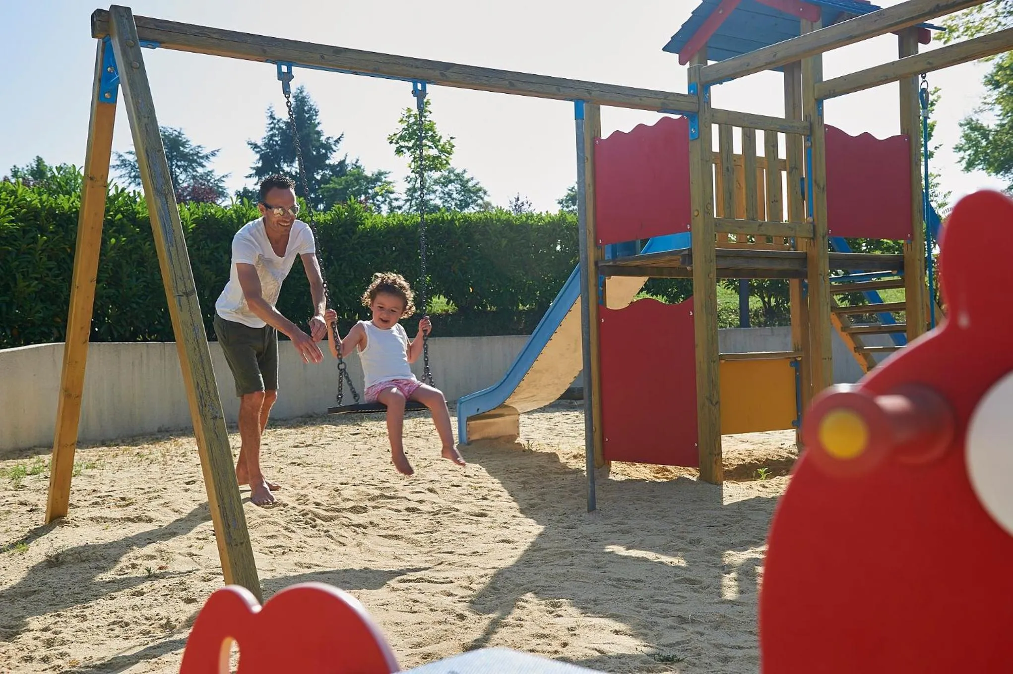 Children play ground in Village de Montmarsis
