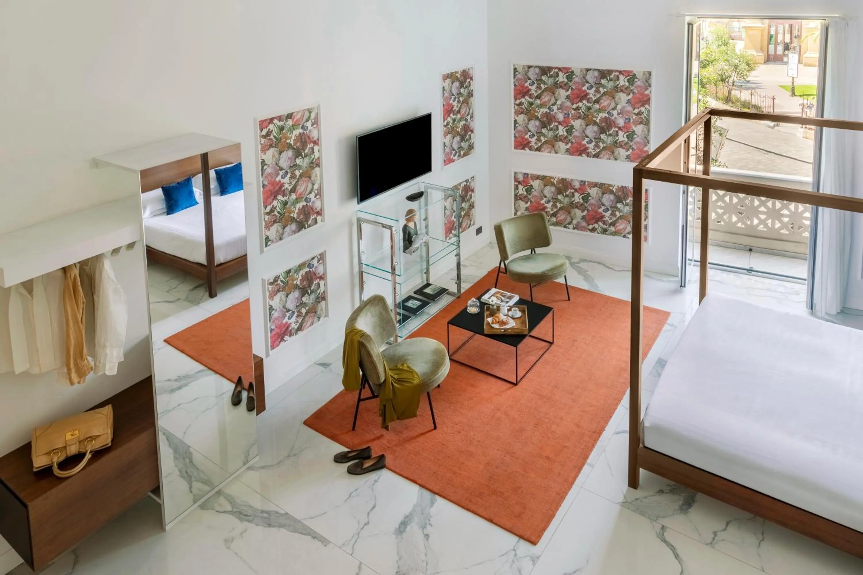 Bed in Palazzo Sovrana Serviced Luxury Apartments