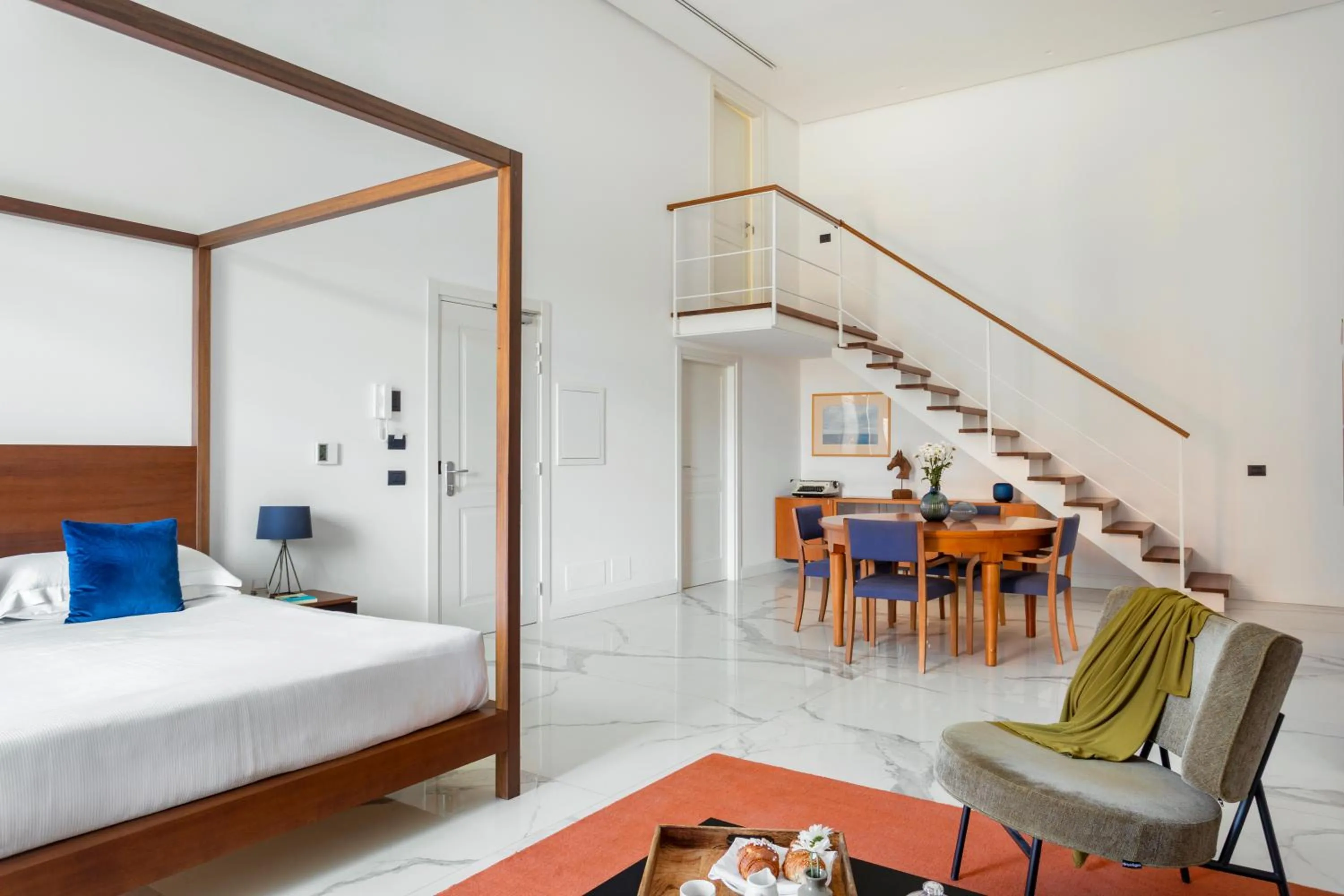 Bed in Palazzo Sovrana Serviced Luxury Apartments