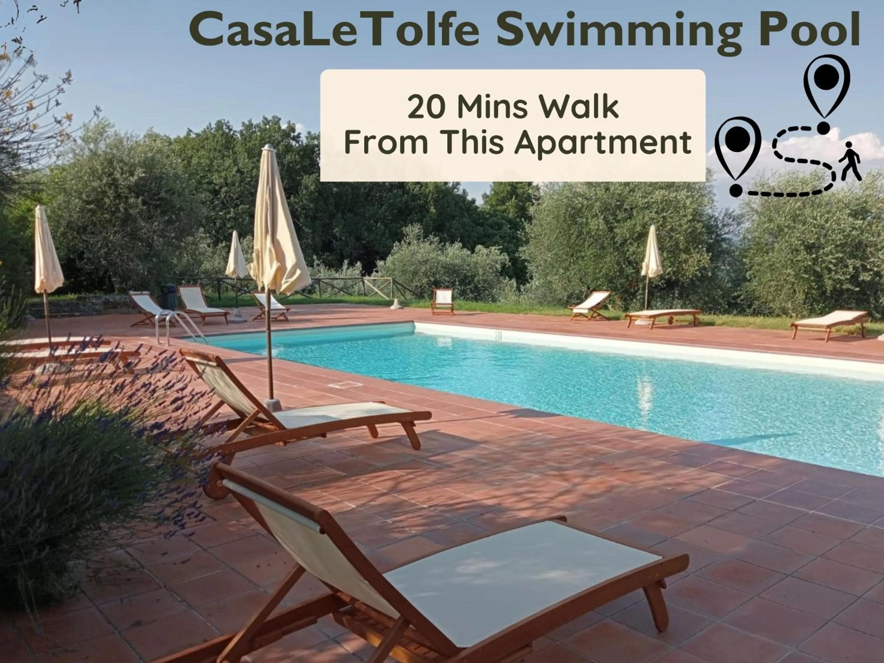 Swimming pool in CasaLeTolfe Residence