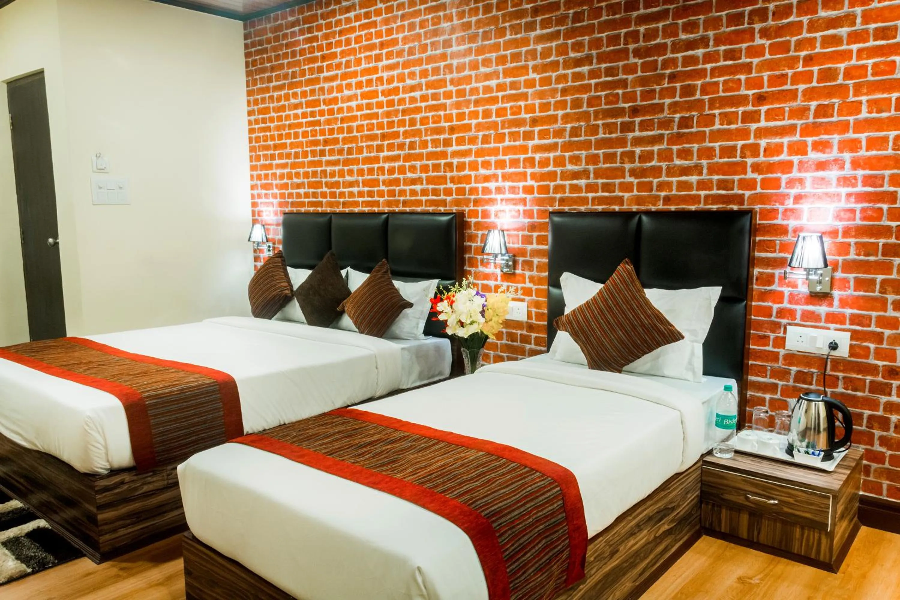 Bed in Ecotel Tin Tin Bijanbari