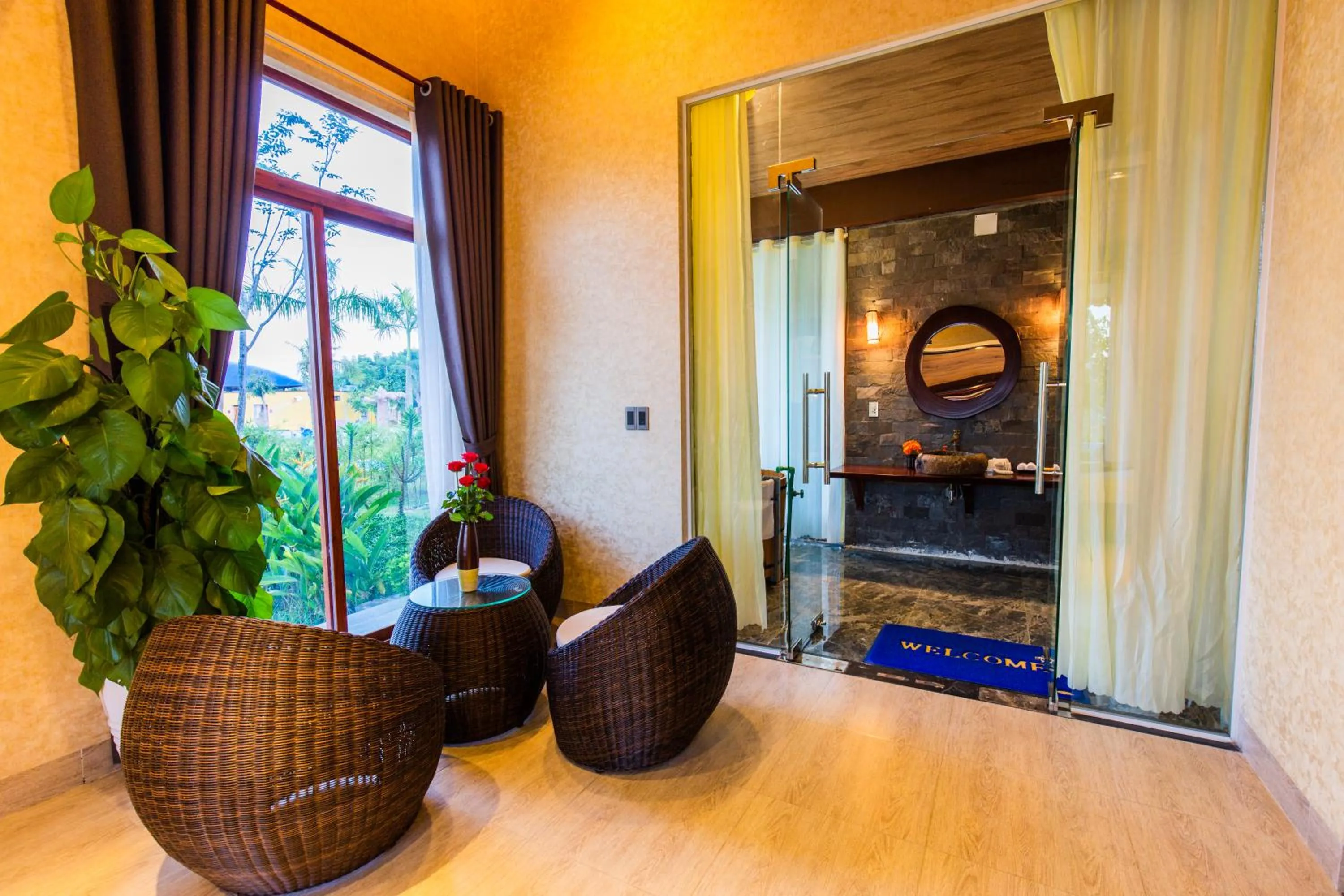 Seating area in Hamya Hotsprings and Resort