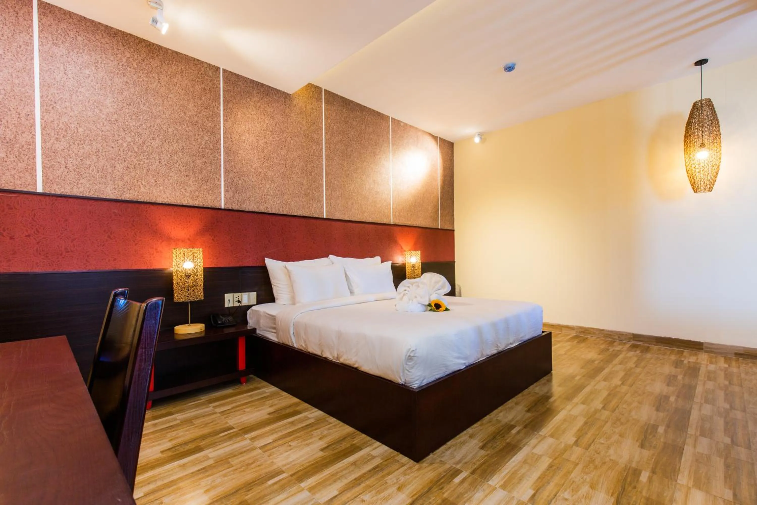 Bed in Hamya Hotsprings and Resort