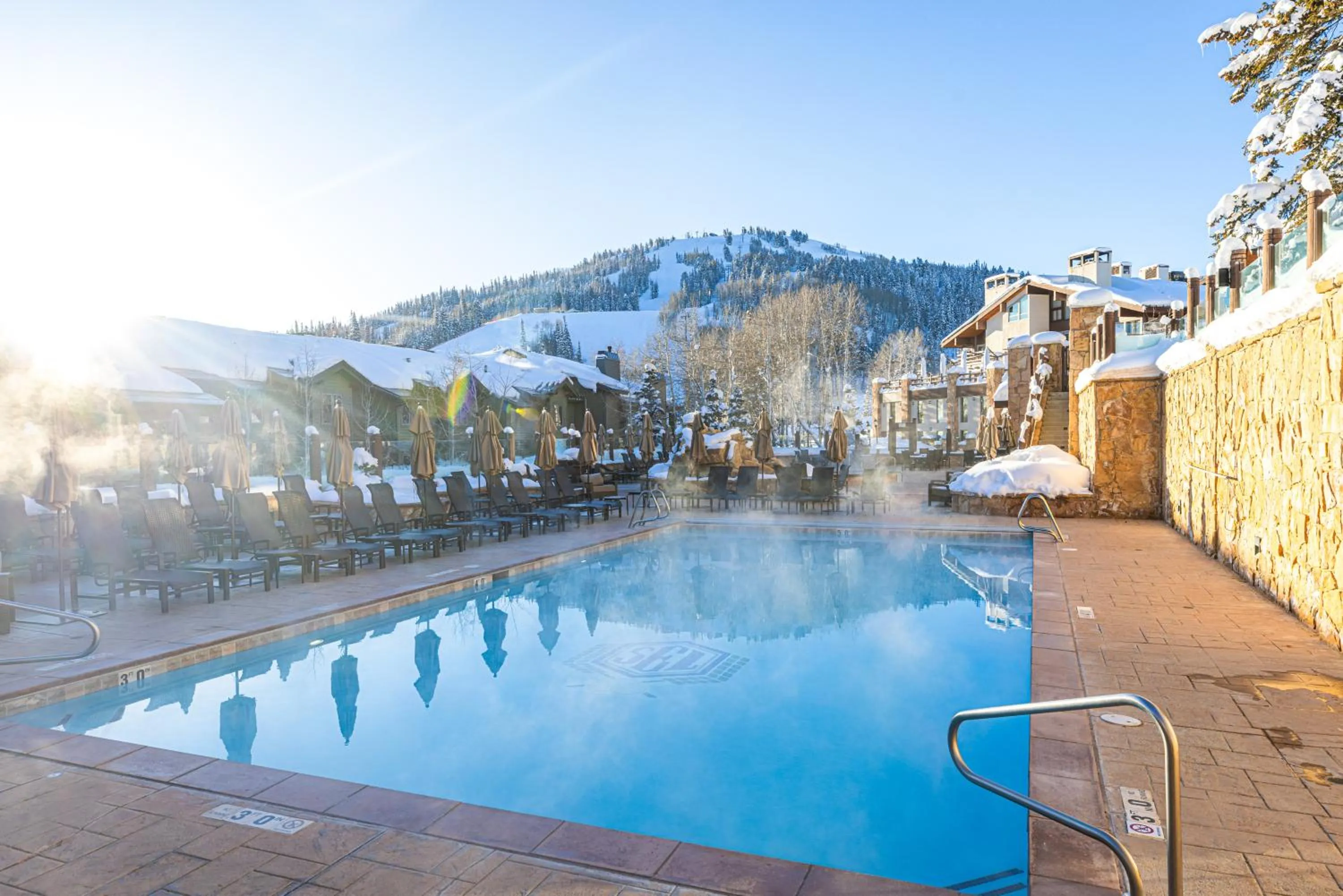 Swimming pool in Stein Eriksen Lodge Deer Valley
