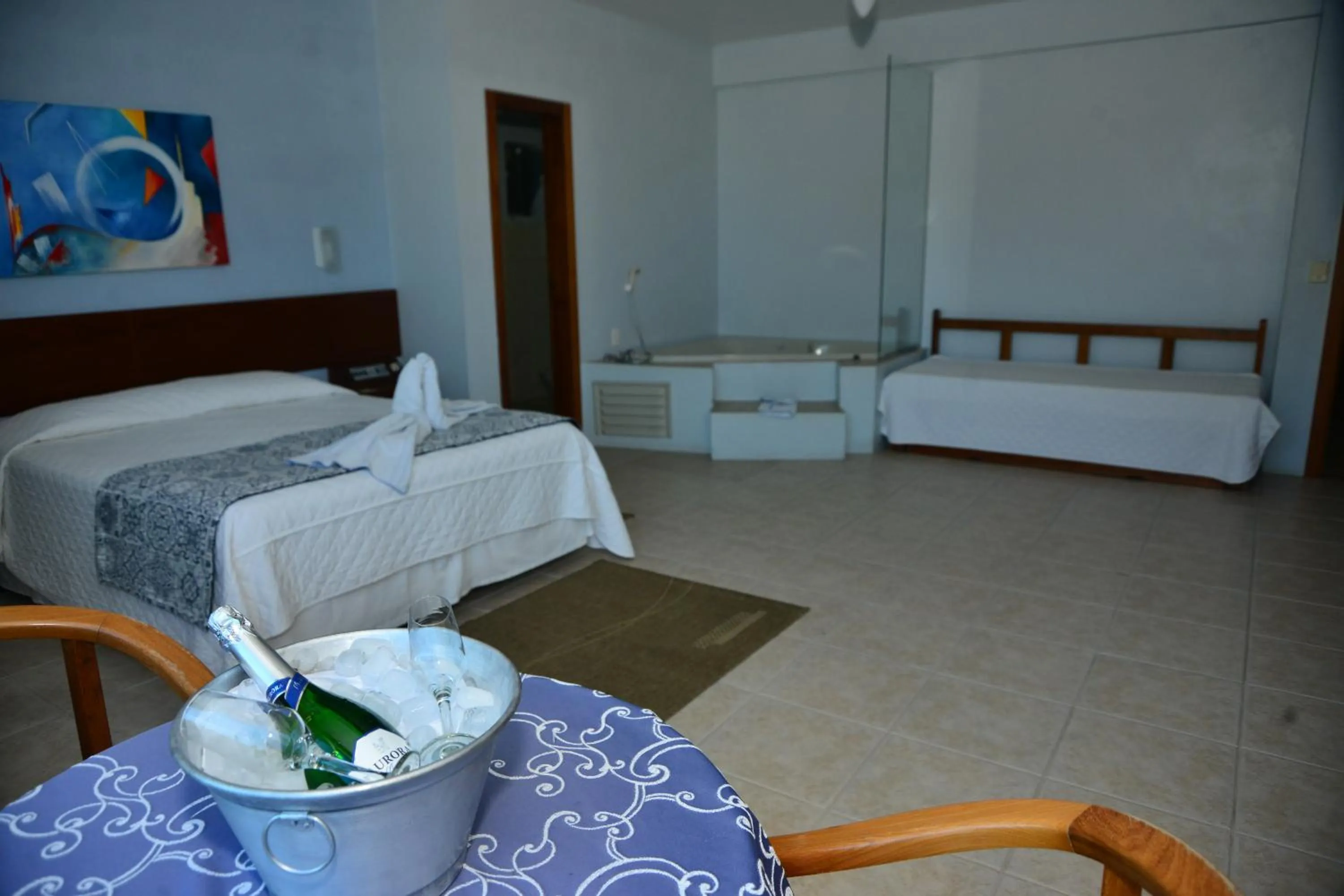 Bed in De Rose Praia Hotel