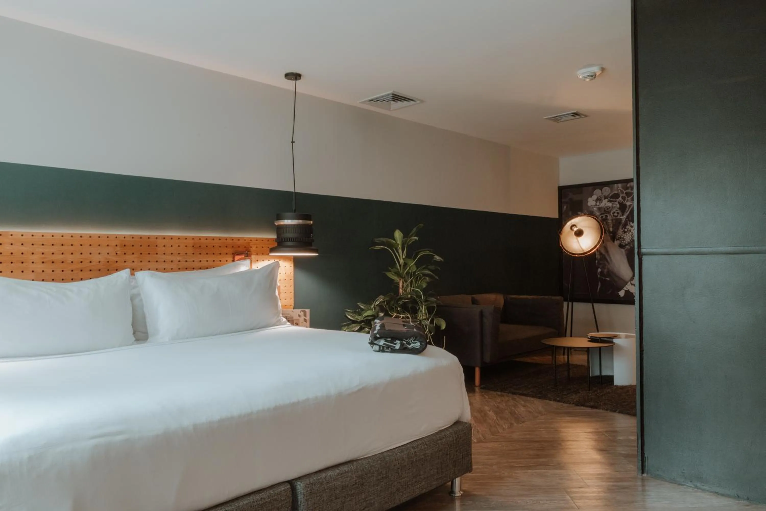 Bedroom, Bed in The Click Clack Hotel Medellín