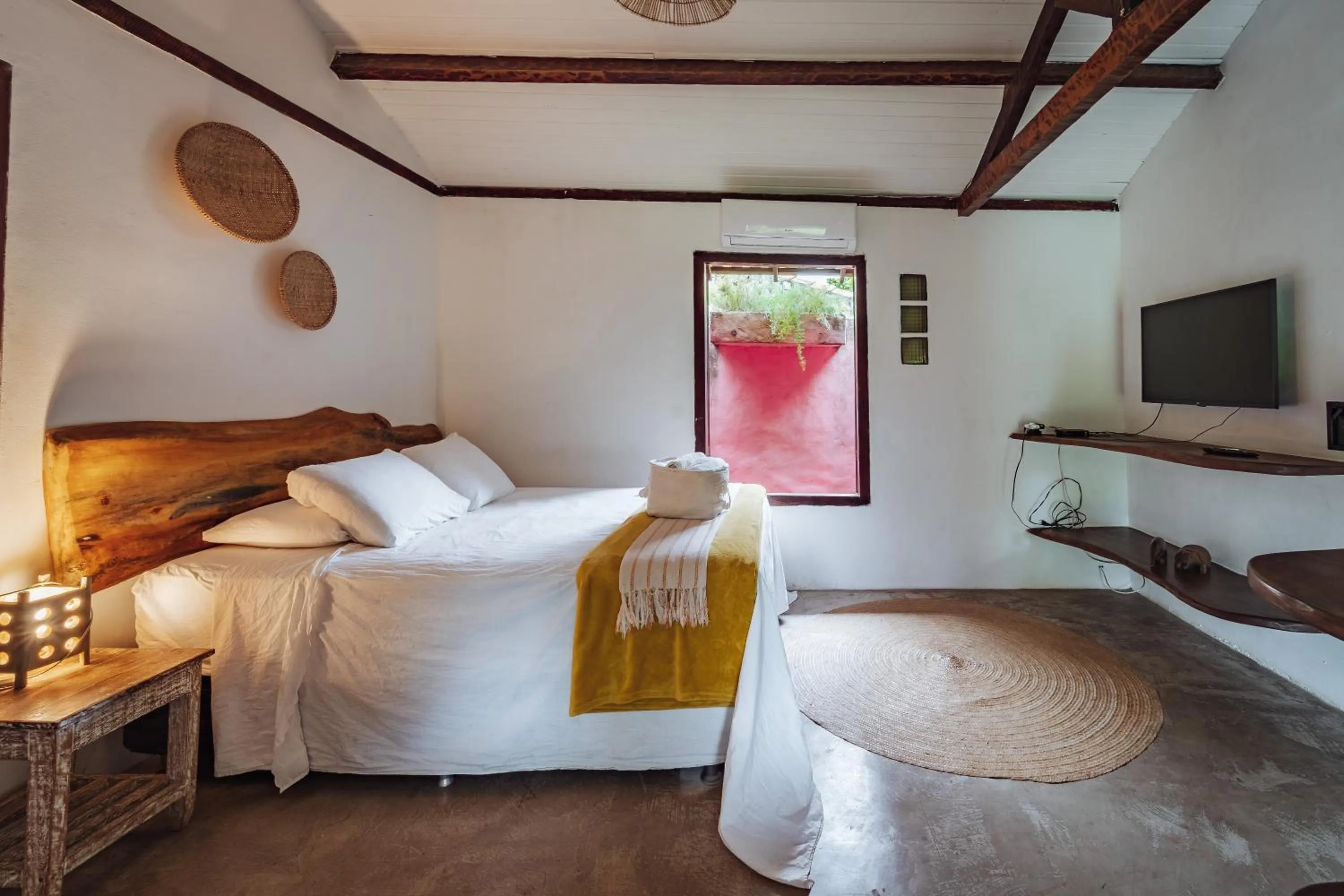 Bed in Pousada Caraiva Guest House