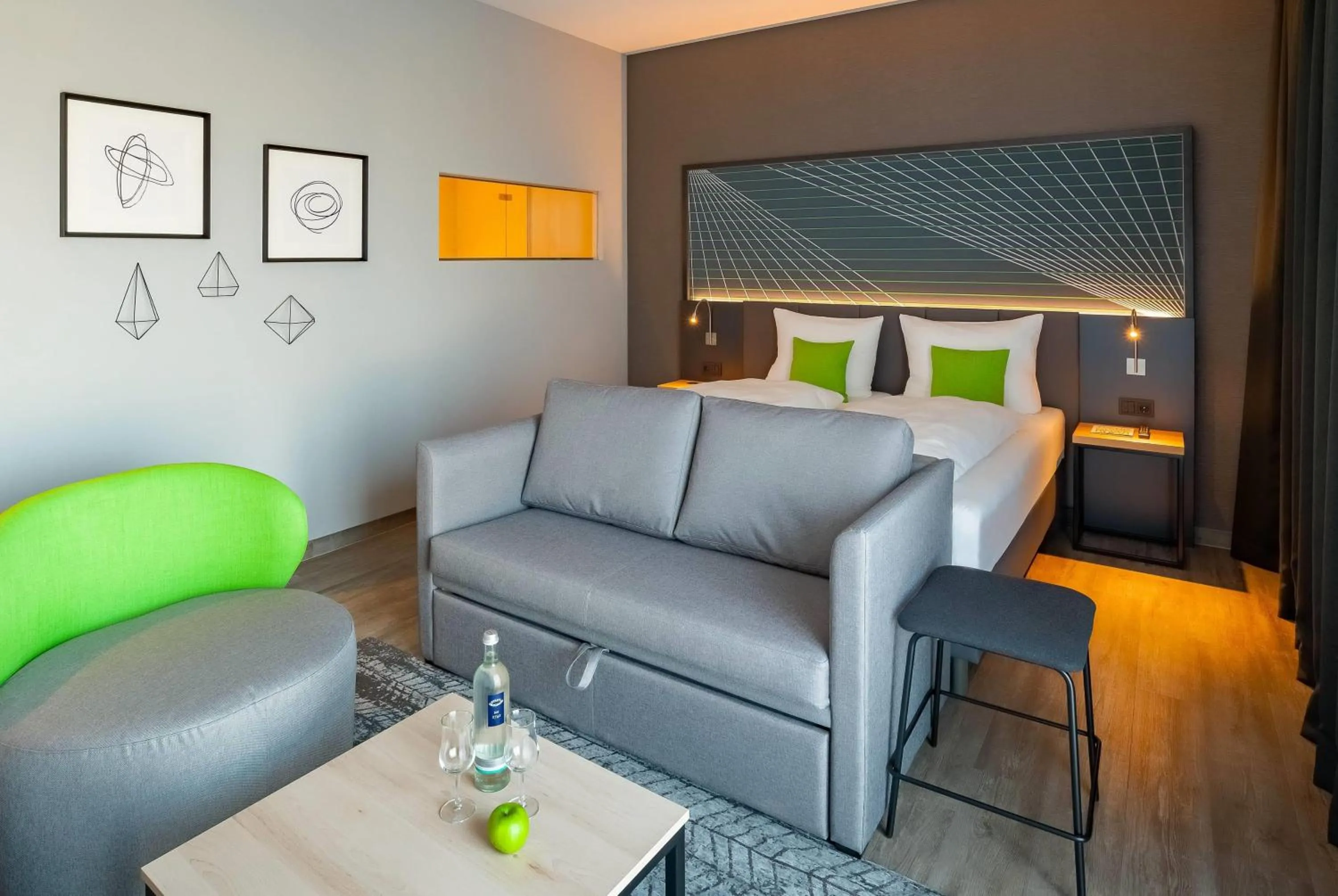 Photo of the whole room, Bed in elaya hotel kevelaer, Trademark Collection by Wyndham