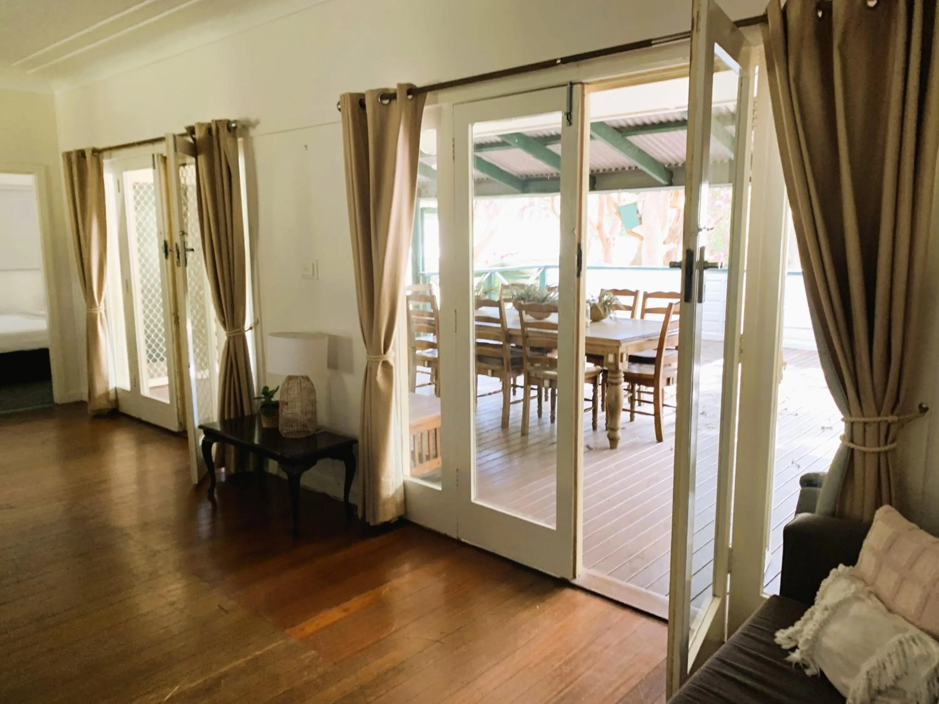 Living room in The Retreat Port Stephens