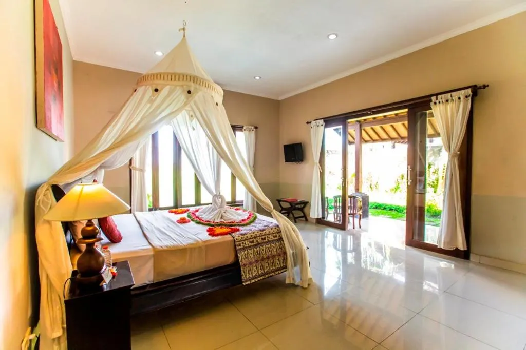 Bed in Villa Mandi Ubud