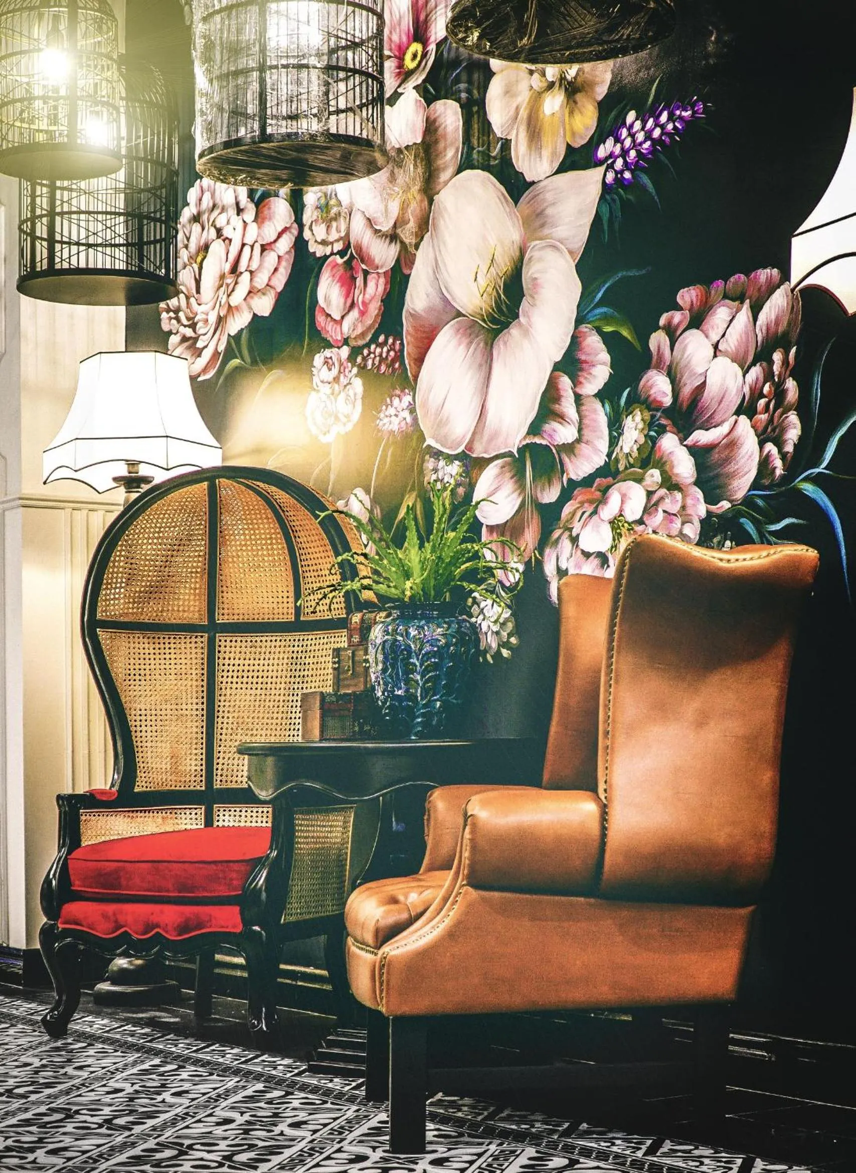 Decorative detail in Adora Art Hotel