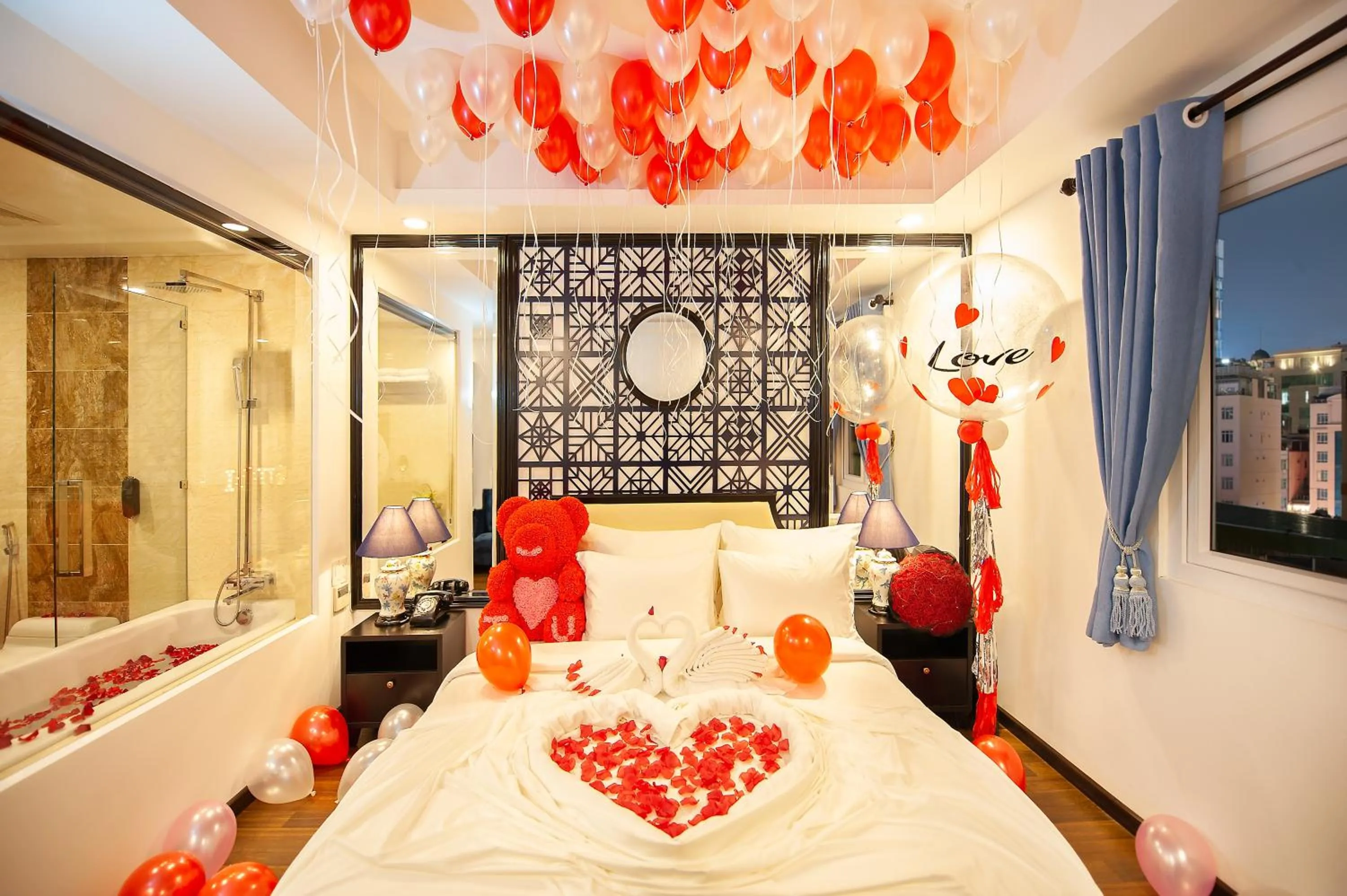 Bed in Adora Art Hotel