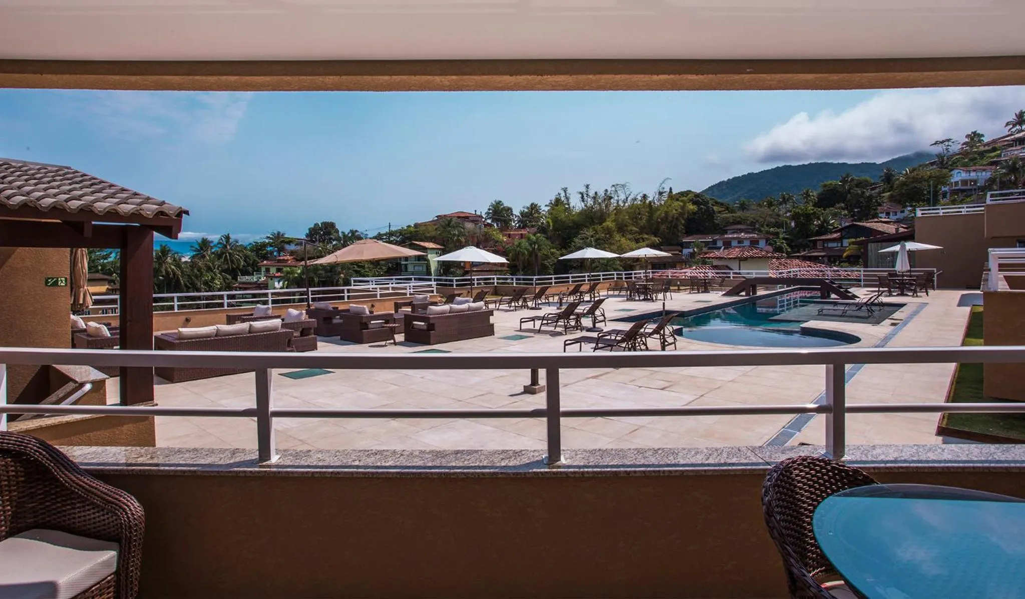 Pool view in Ilhabela Beach Residences