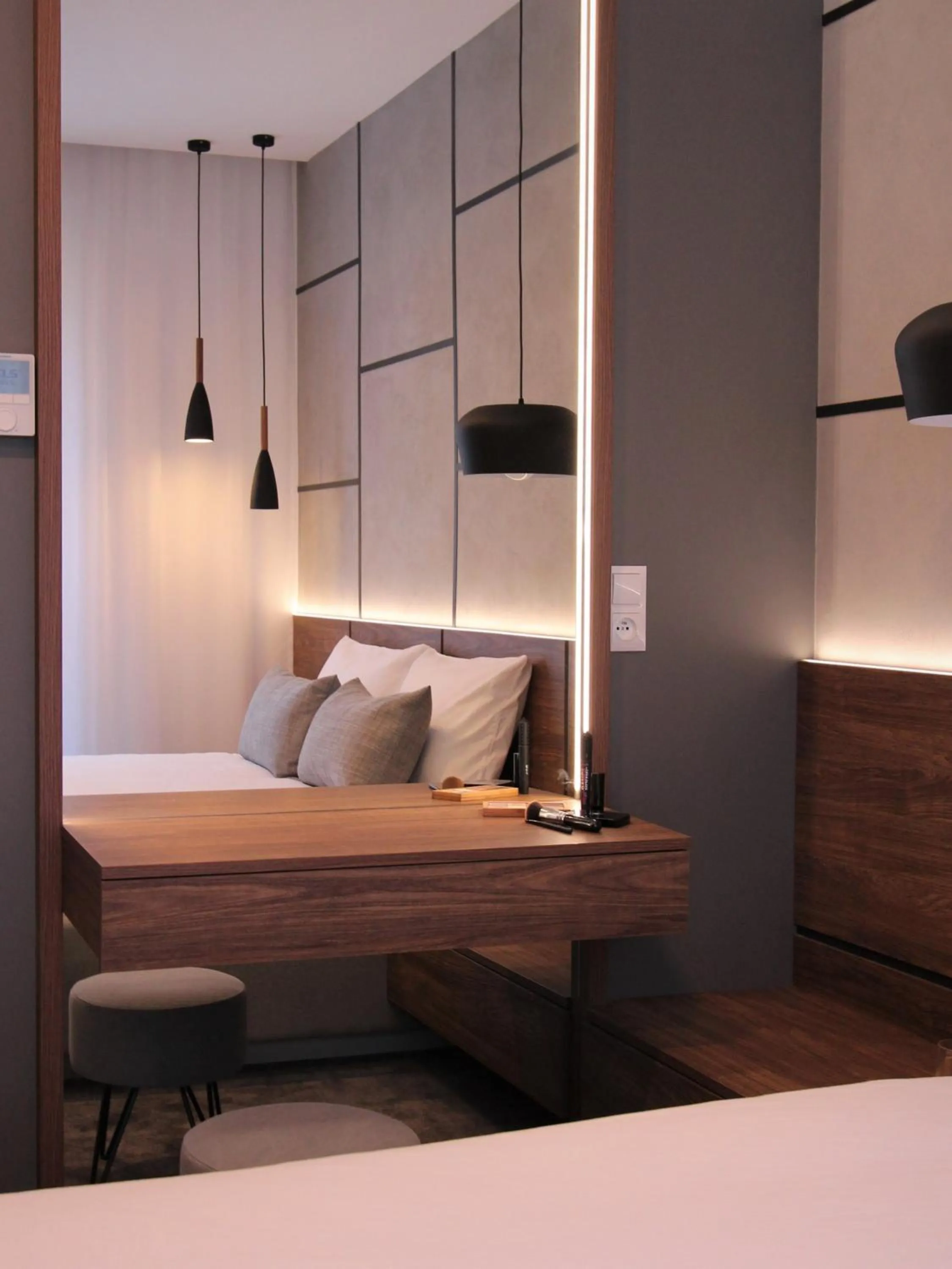 Decorative detail, Bed in Lubicz Luxury Apartment