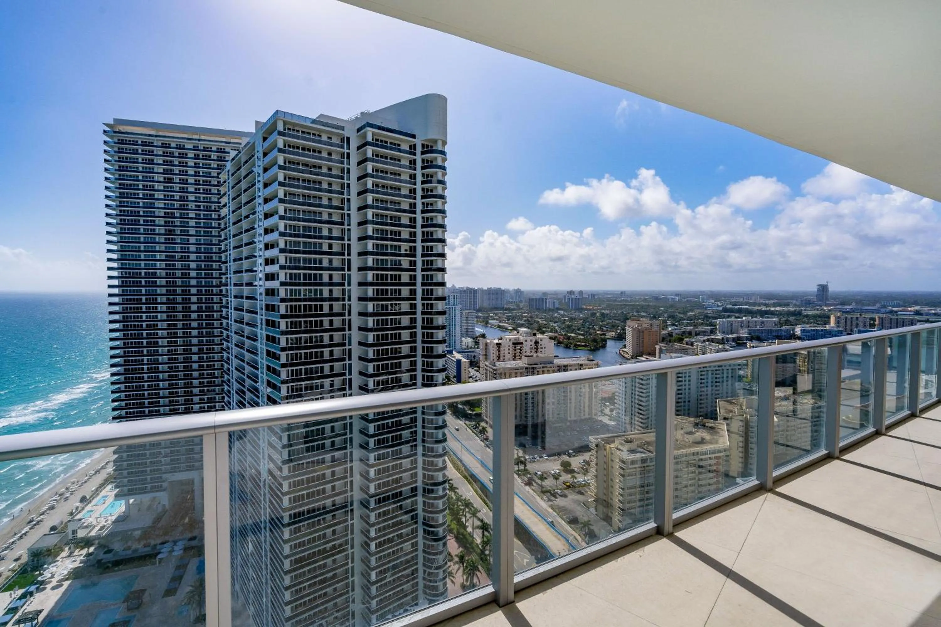 City view in Private Ocean Condos at Hyde Beach Resort & Residences