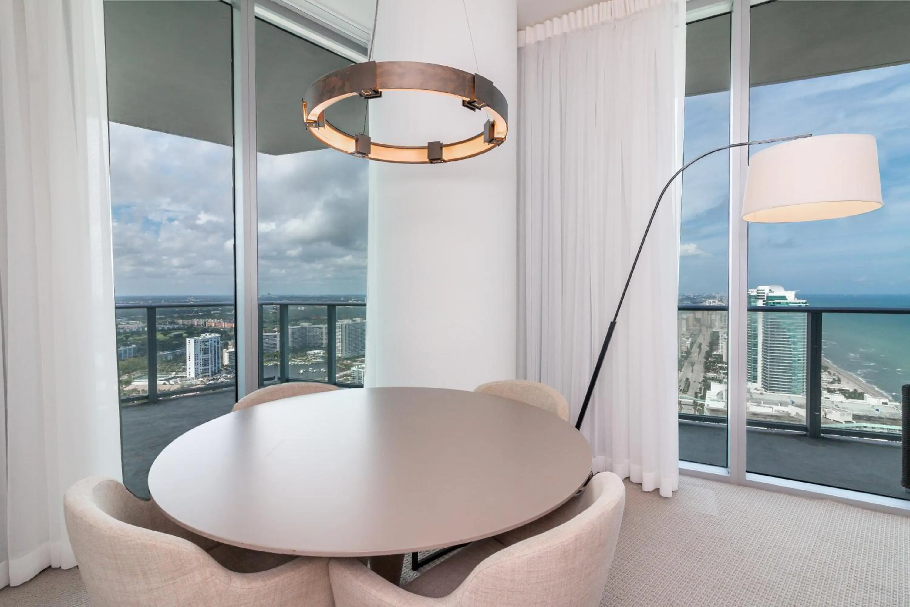 Dining area in Private Ocean Condos at Hyde Beach Resort & Residences