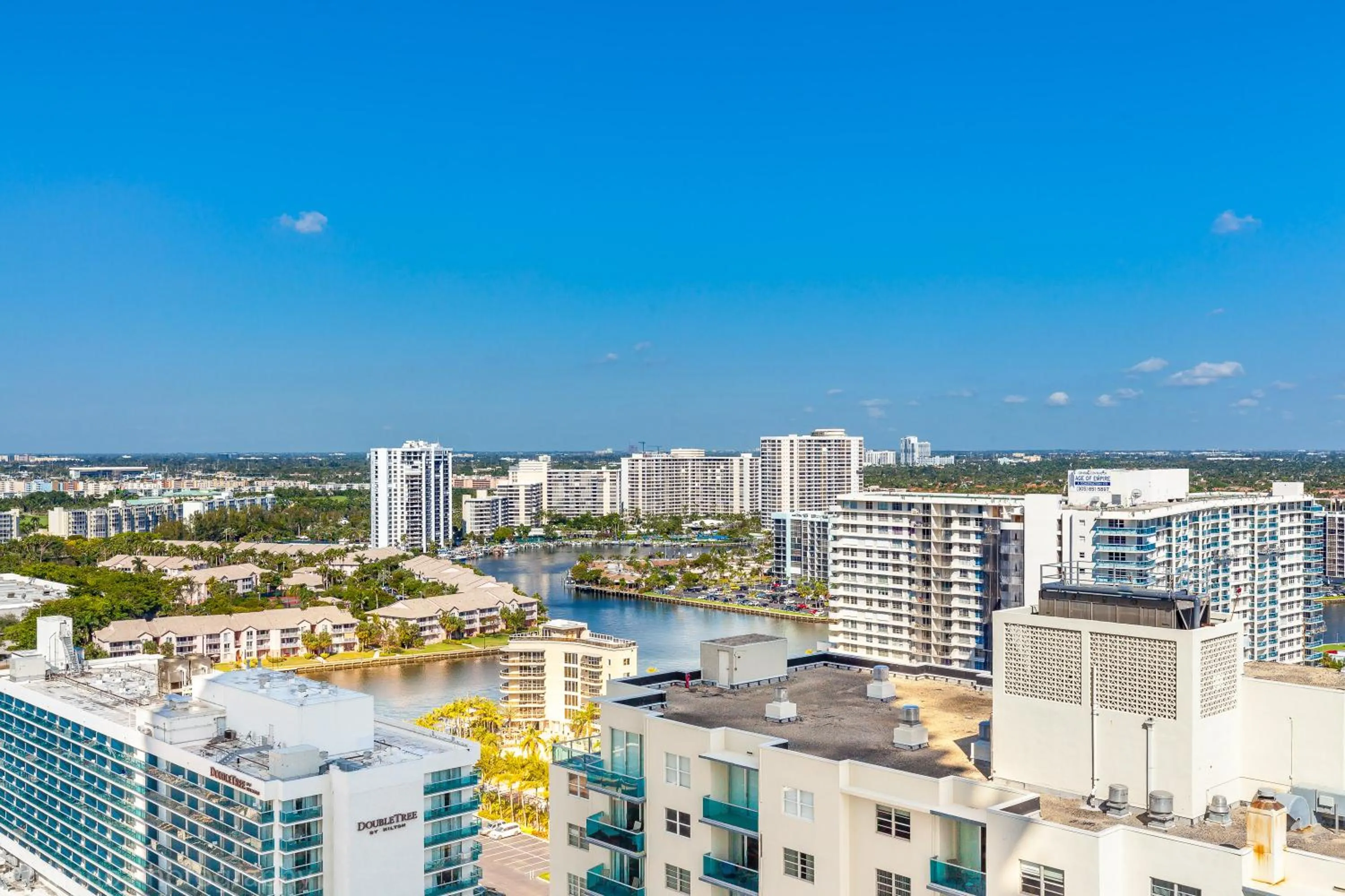 City view in Private Ocean Condos at Hyde Beach Resort & Residences