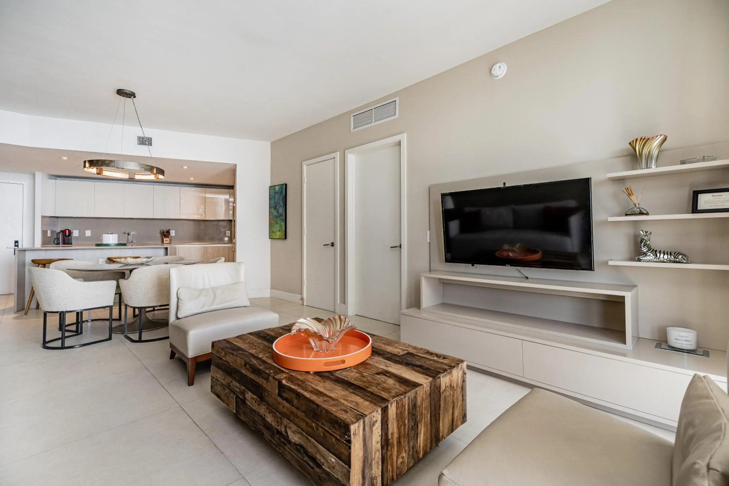 TV and multimedia in Private Ocean Condos at Hyde Beach Resort & Residences