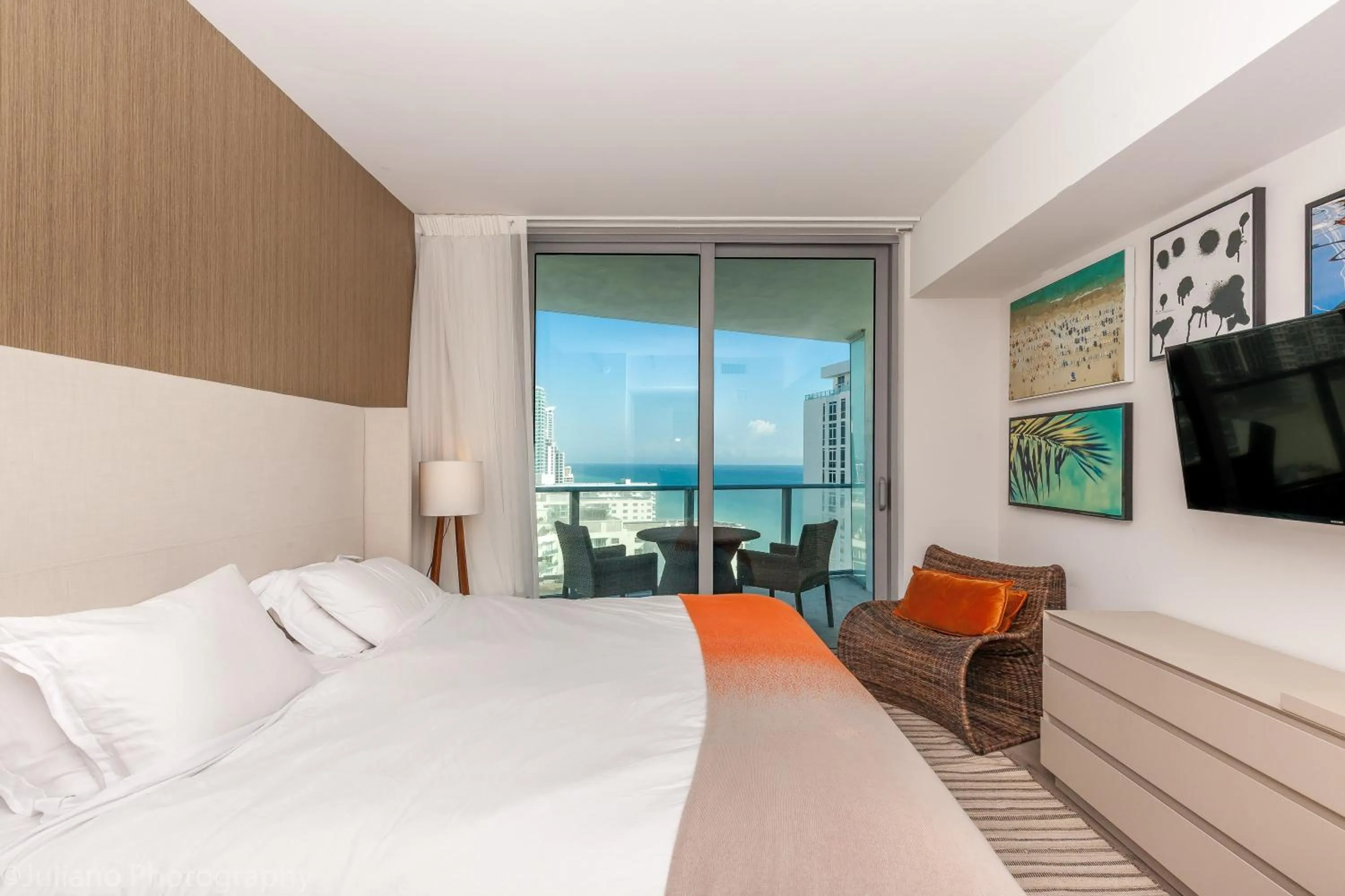 Bed in Private Ocean Condos at Hyde Beach Resort & Residences