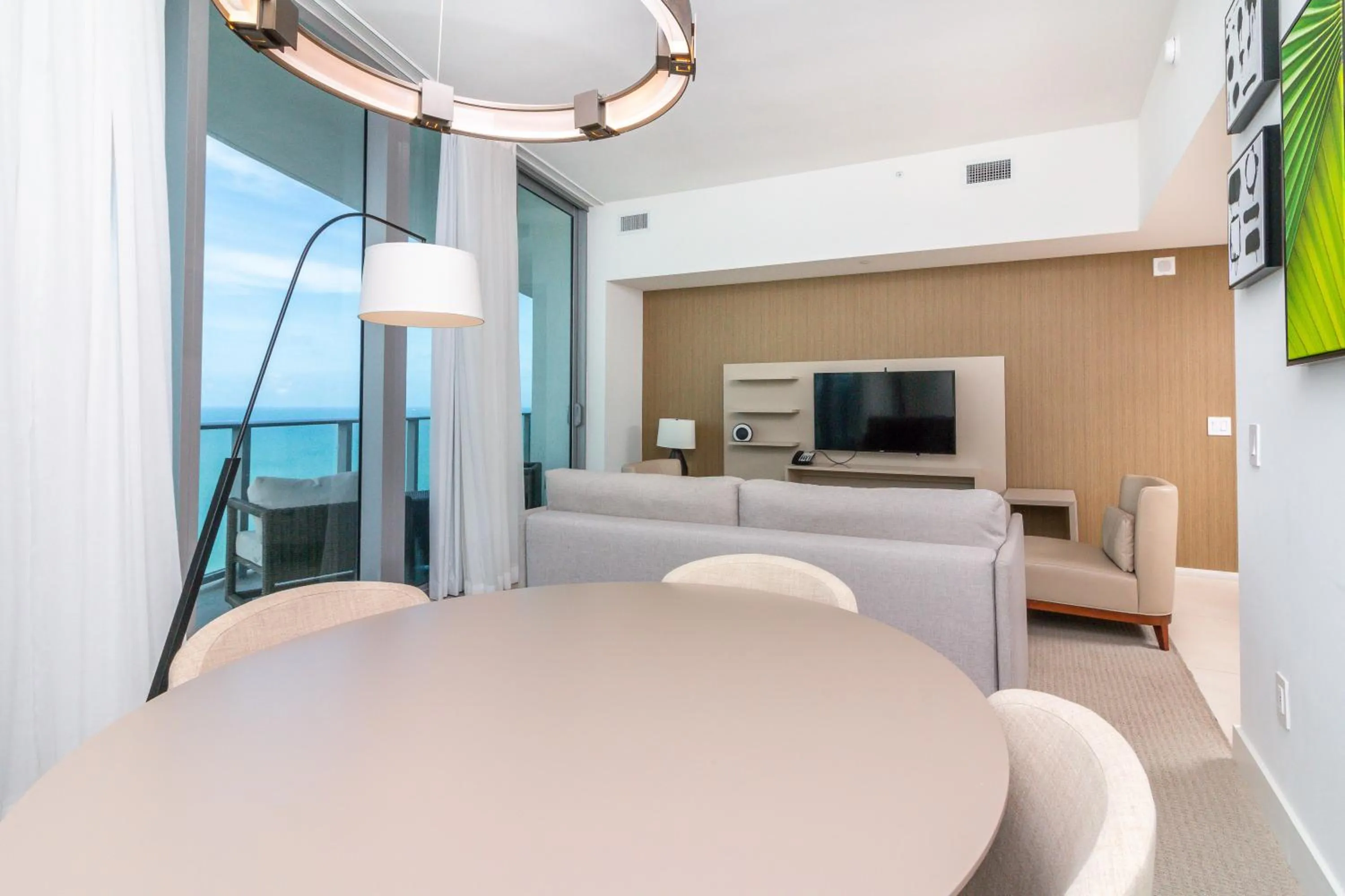 TV and multimedia in Private Ocean Condos at Hyde Beach Resort & Residences