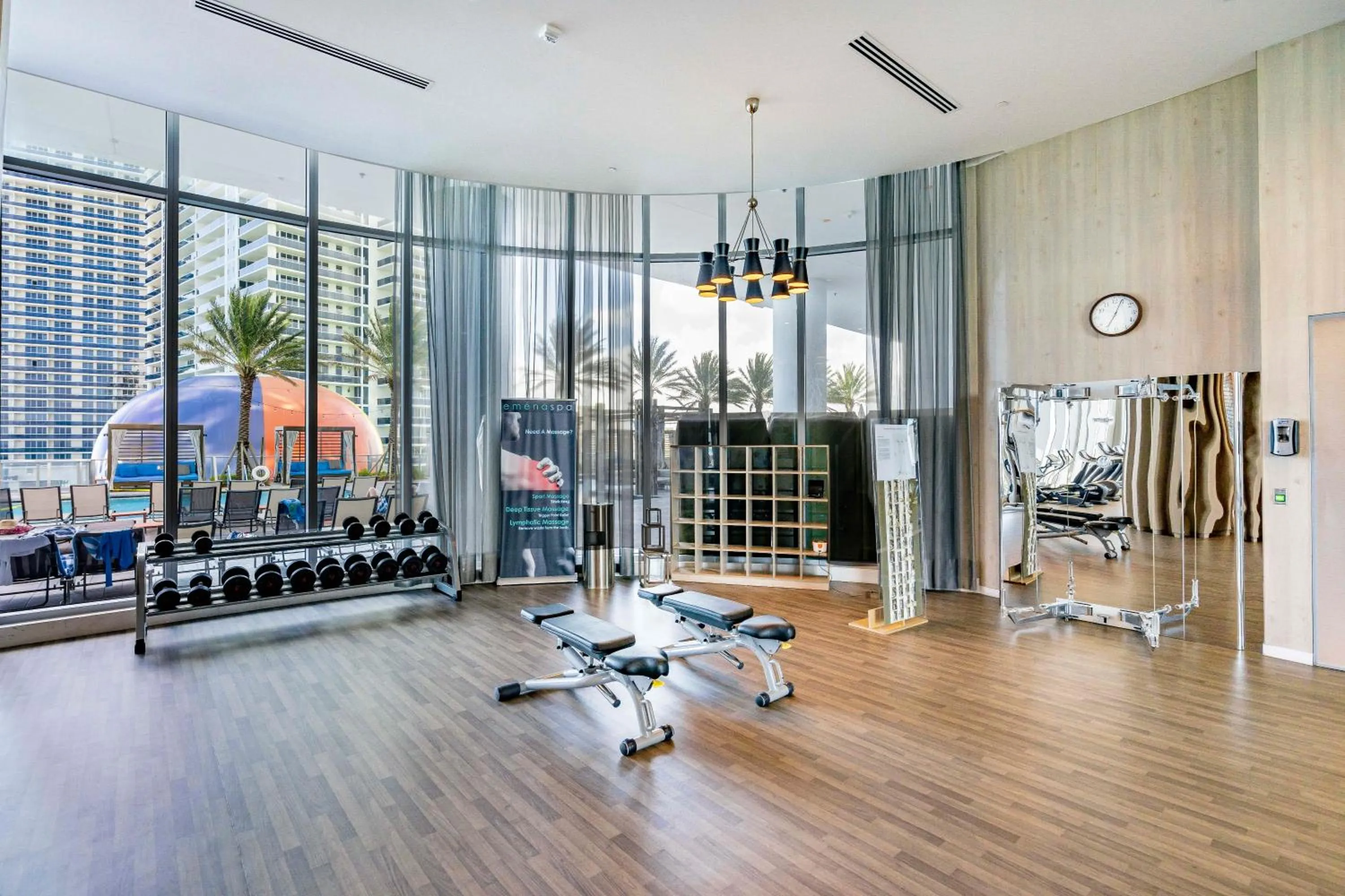 Fitness centre/facilities in Private Ocean Condos at Hyde Beach Resort & Residences