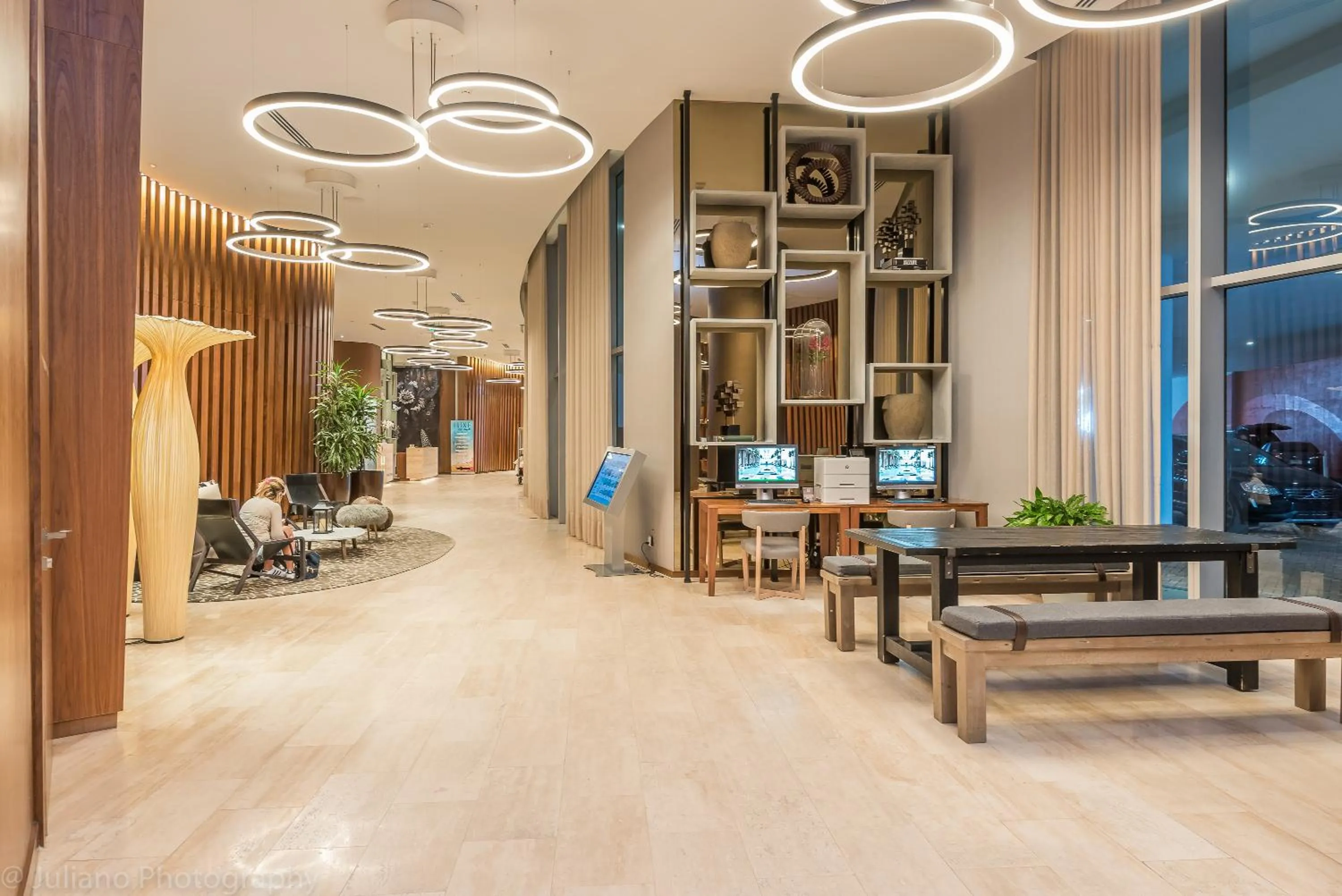 Communal lounge/ TV room in Private Ocean Condos at Hyde Beach Resort & Residences