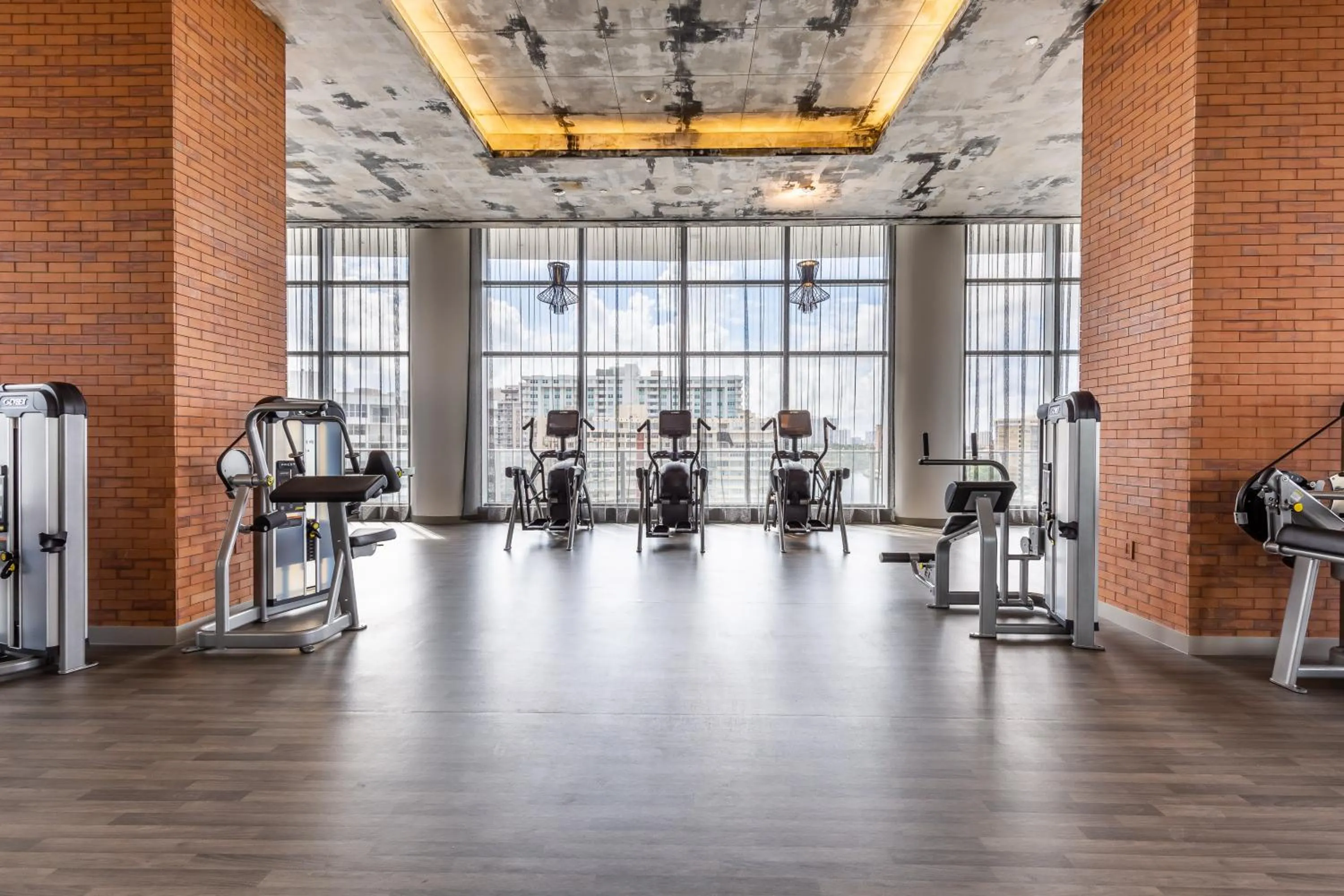 Fitness centre/facilities in Private Ocean Condos at Hyde Beach Resort & Residences