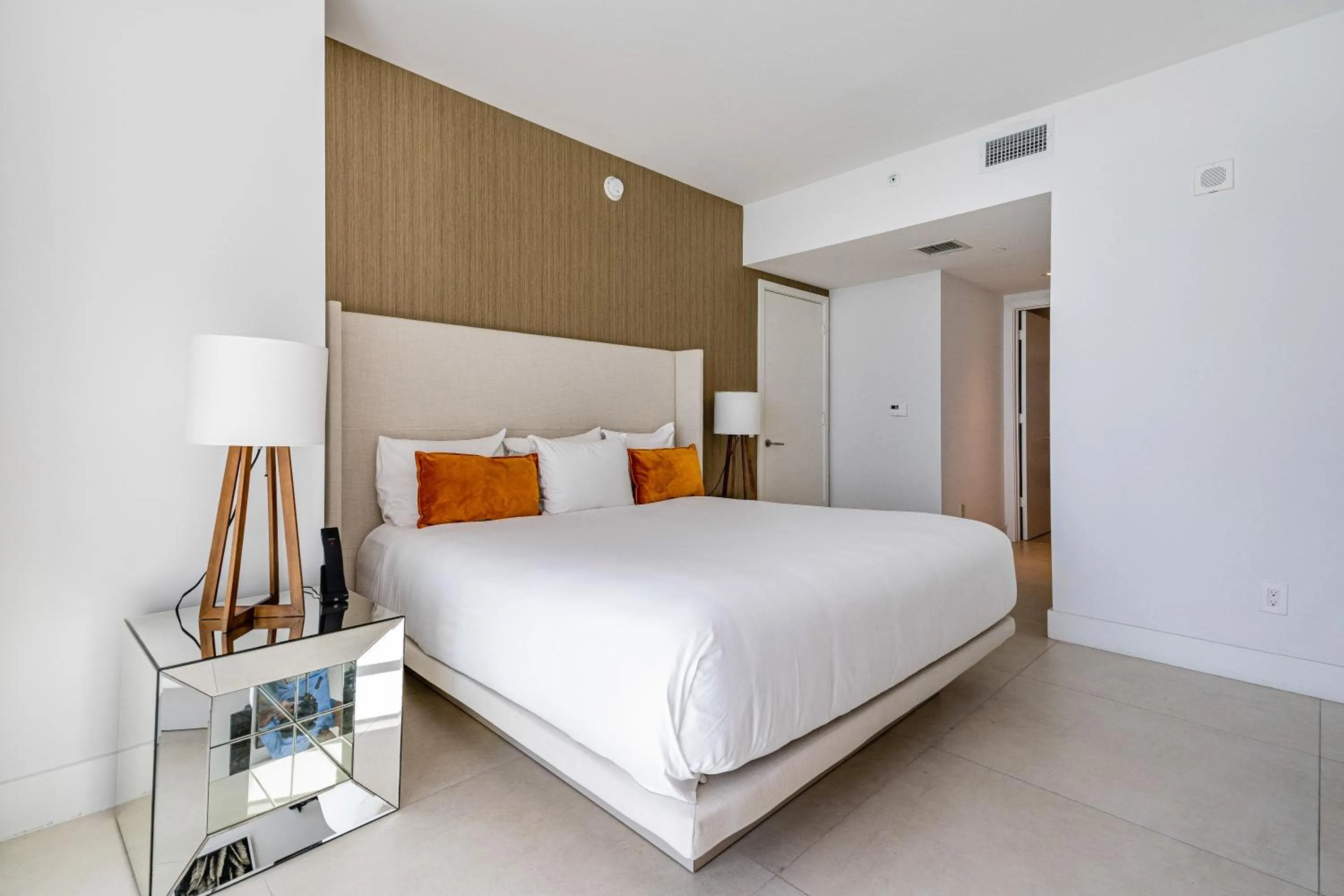 Bedroom, Bed in Private Ocean Condos at Hyde Beach Resort & Residences