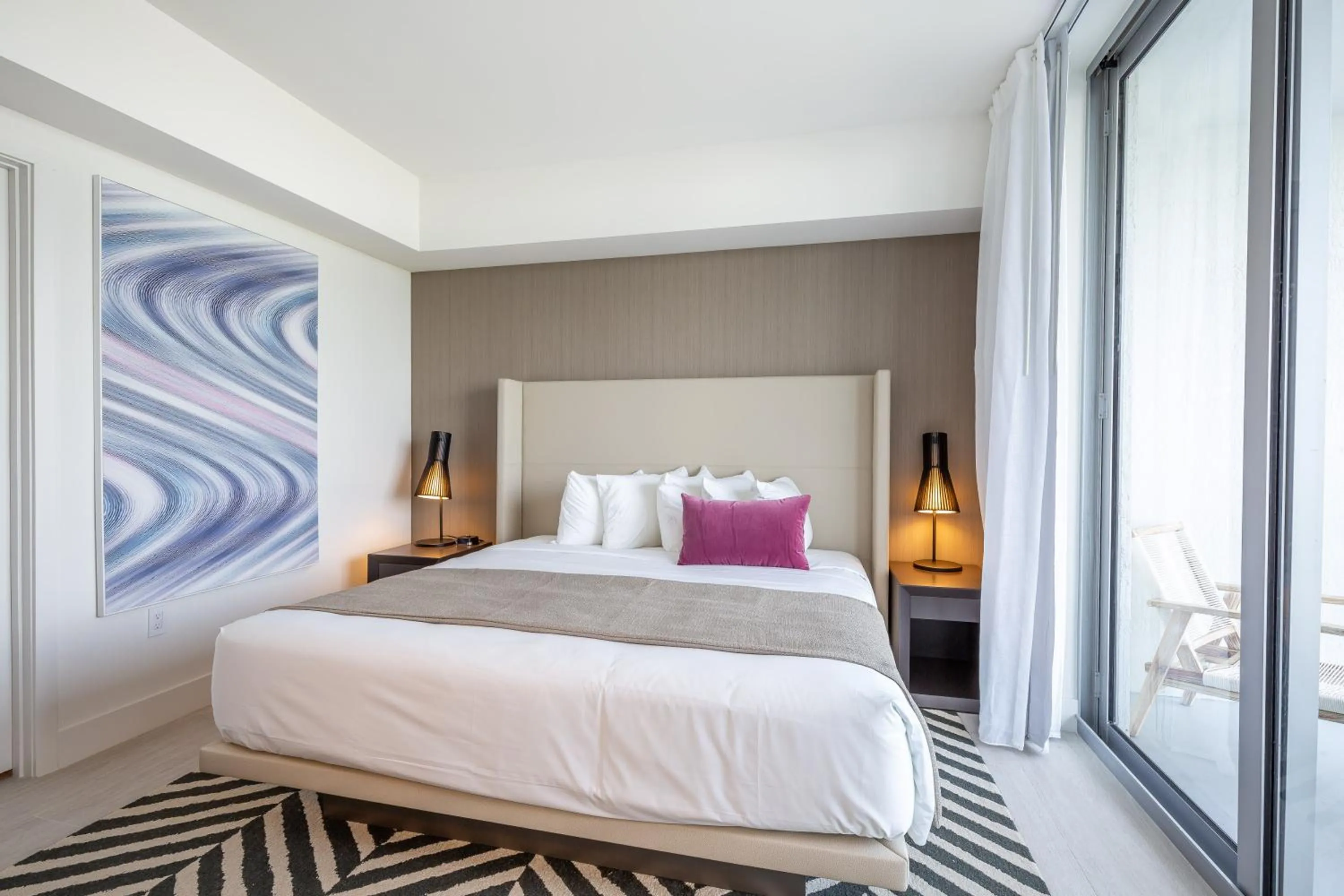 Bed in Private Ocean Condos at Hyde Beach Resort & Residences