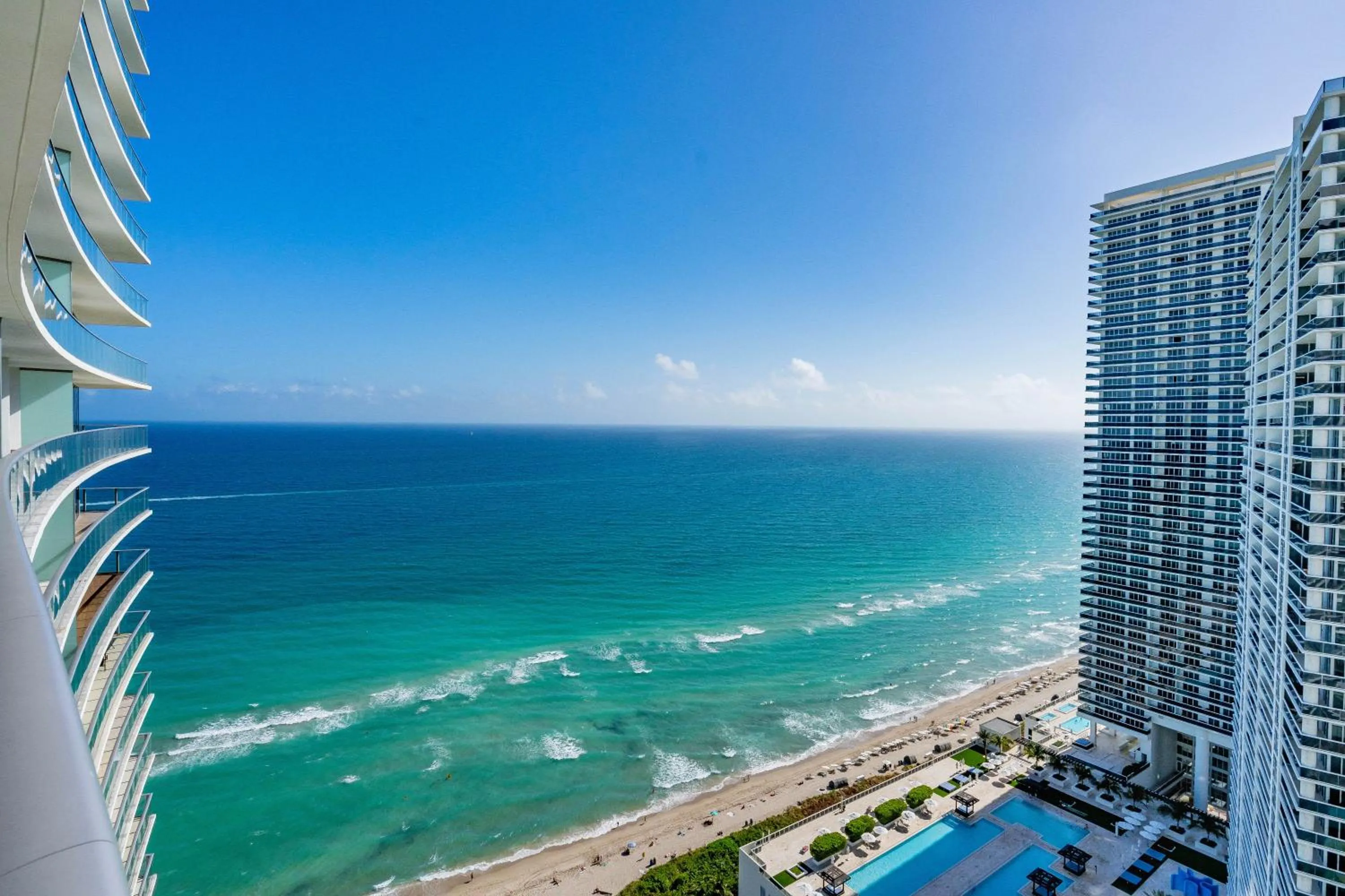Sea view in Private Ocean Condos at Hyde Beach Resort & Residences