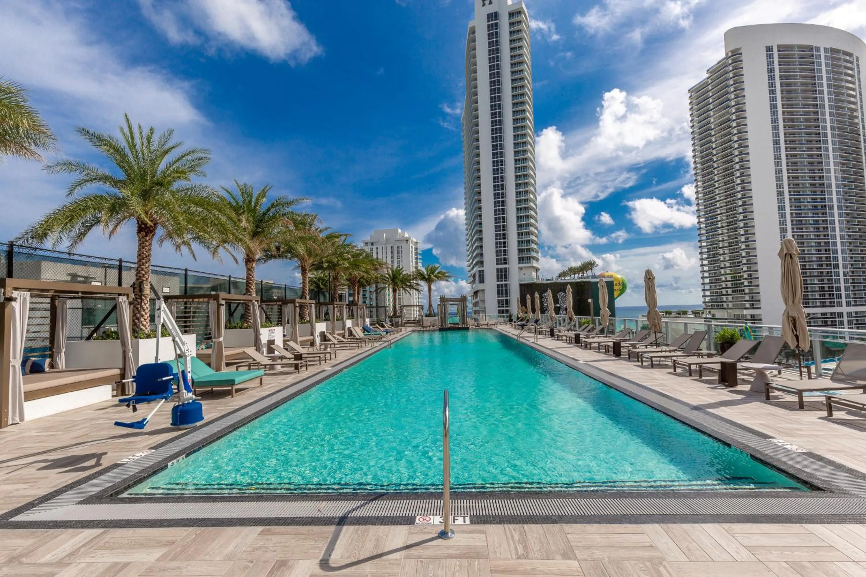 Swimming pool in Private Ocean Condos at Hyde Beach Resort & Residences