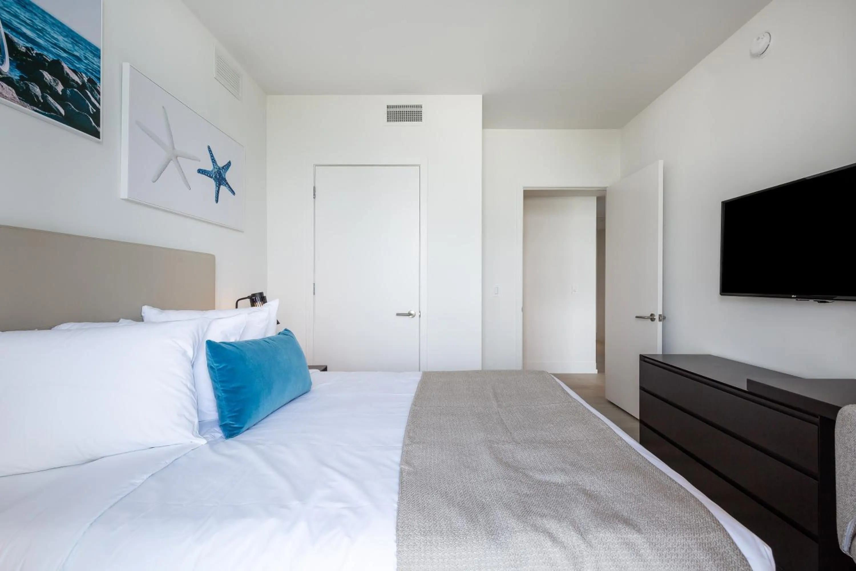 Bed in Private Ocean Condos at Hyde Beach Resort & Residences