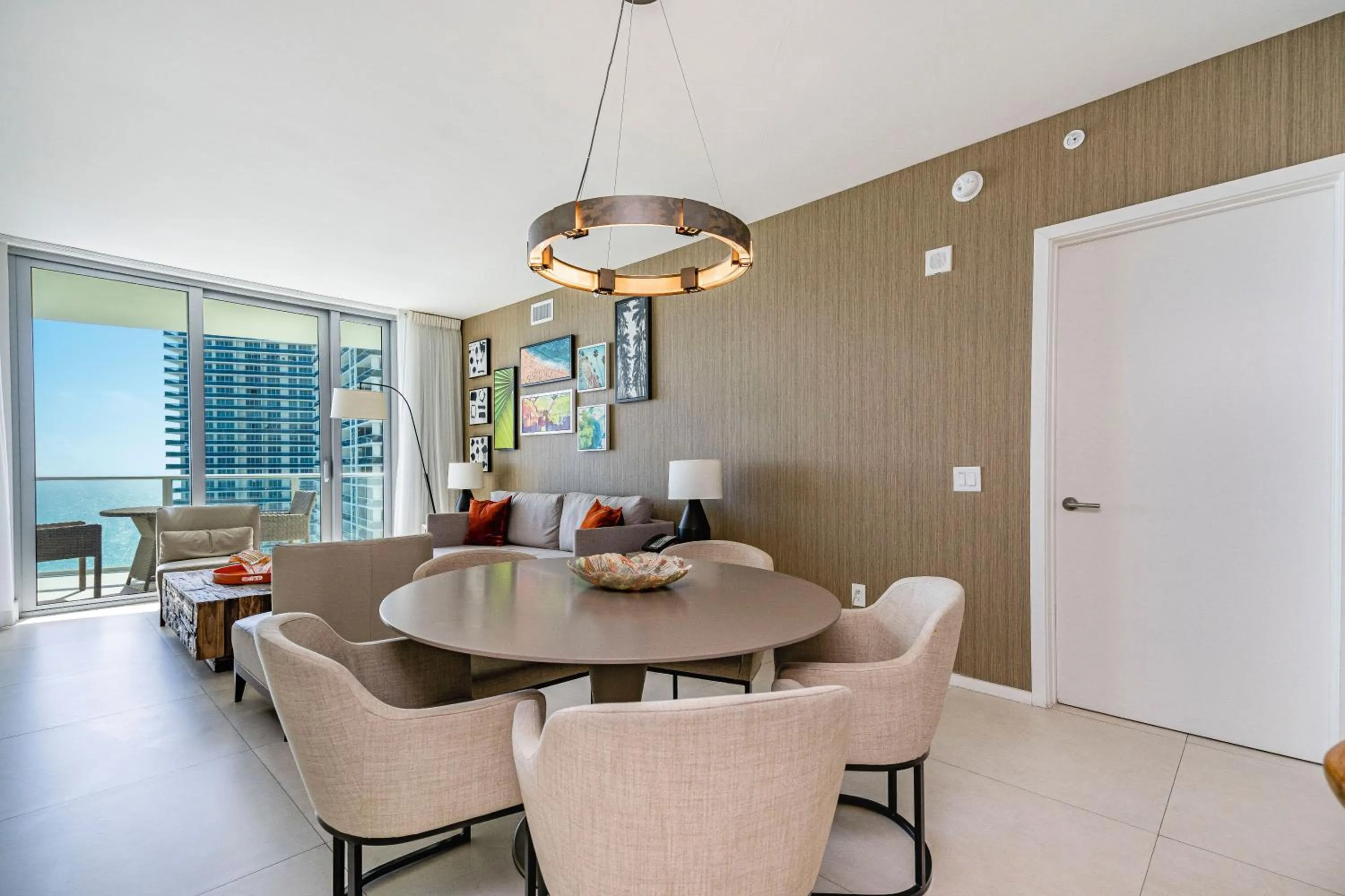 TV and multimedia in Private Ocean Condos at Hyde Beach Resort & Residences