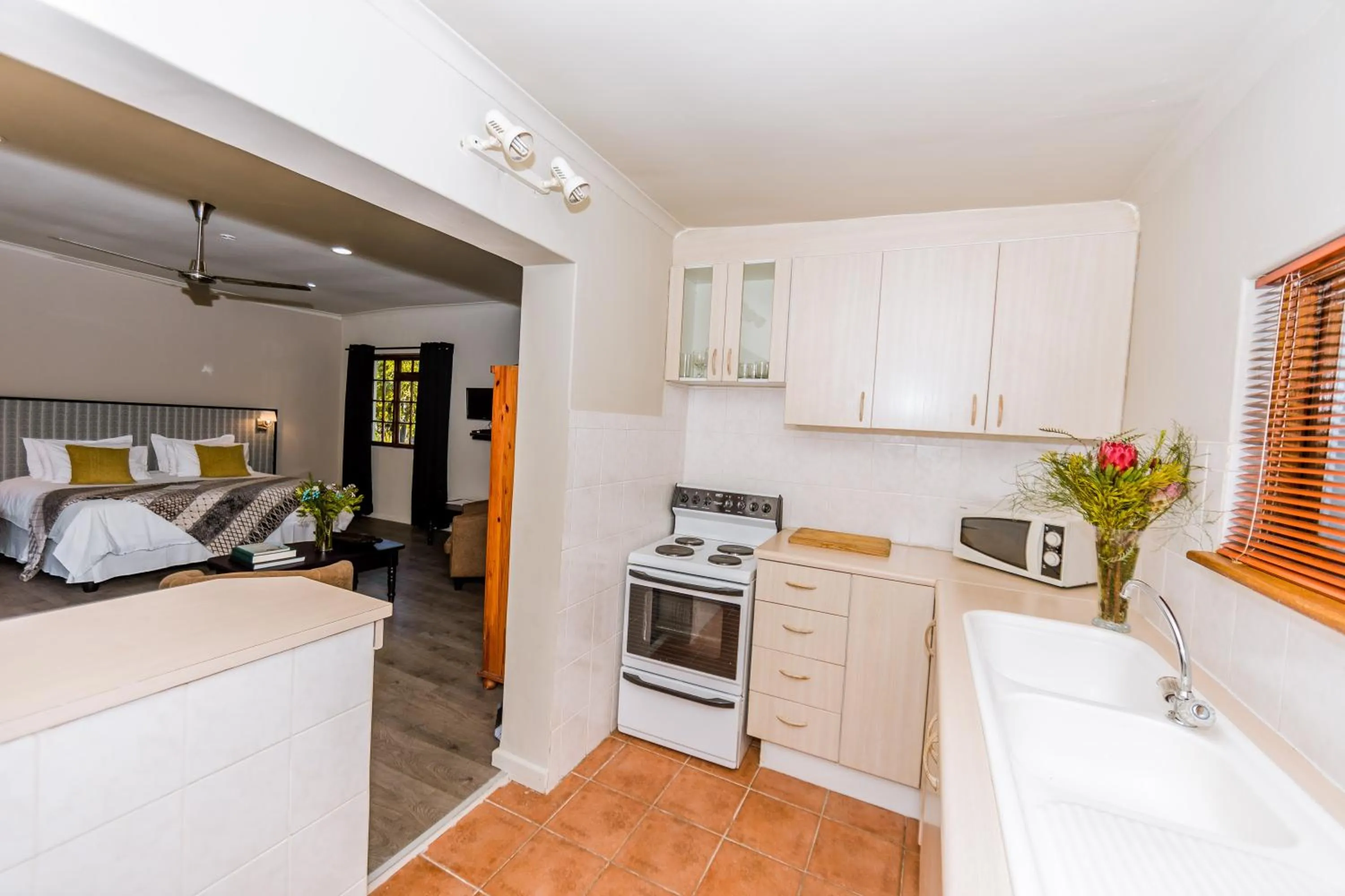 Bed in Le Petit Chateau Guest House