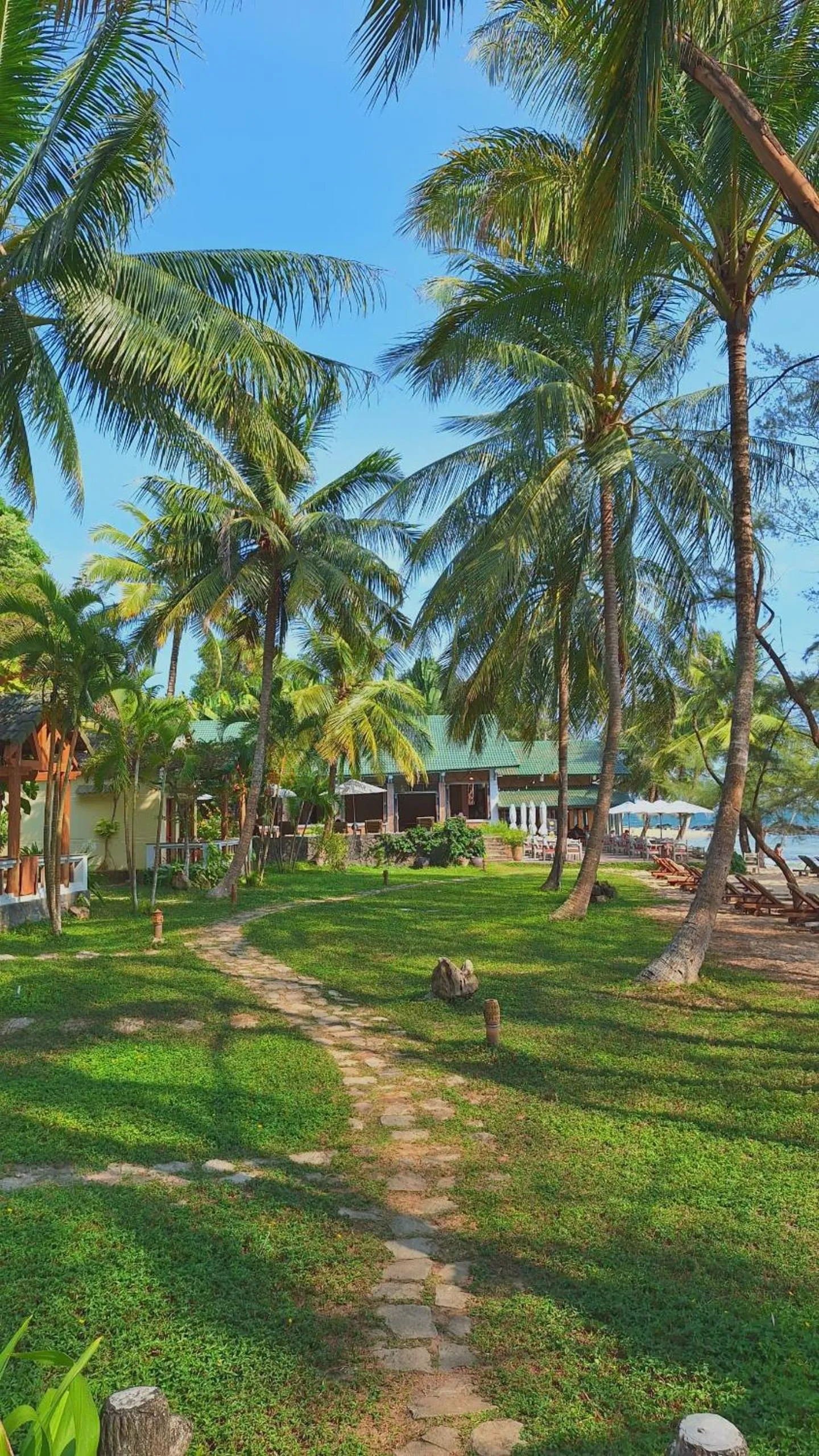 Garden in Ancarine Beach Resort