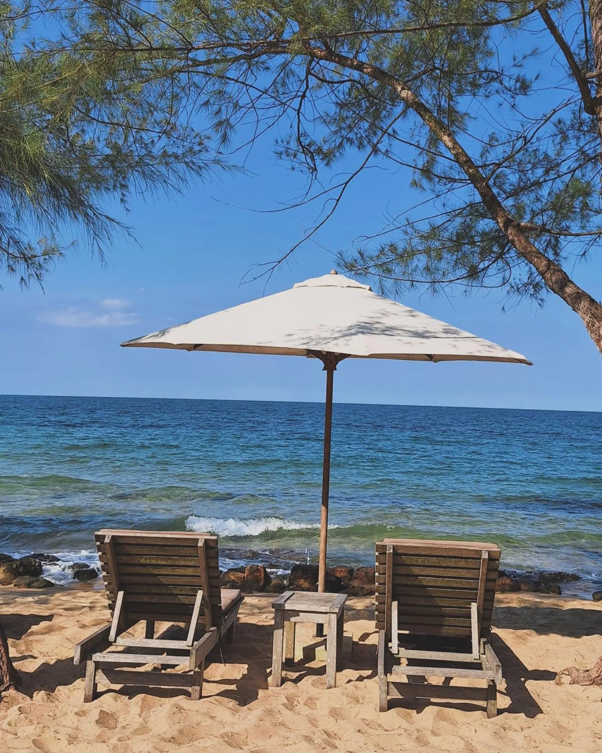 sunbed in Ancarine Beach Resort